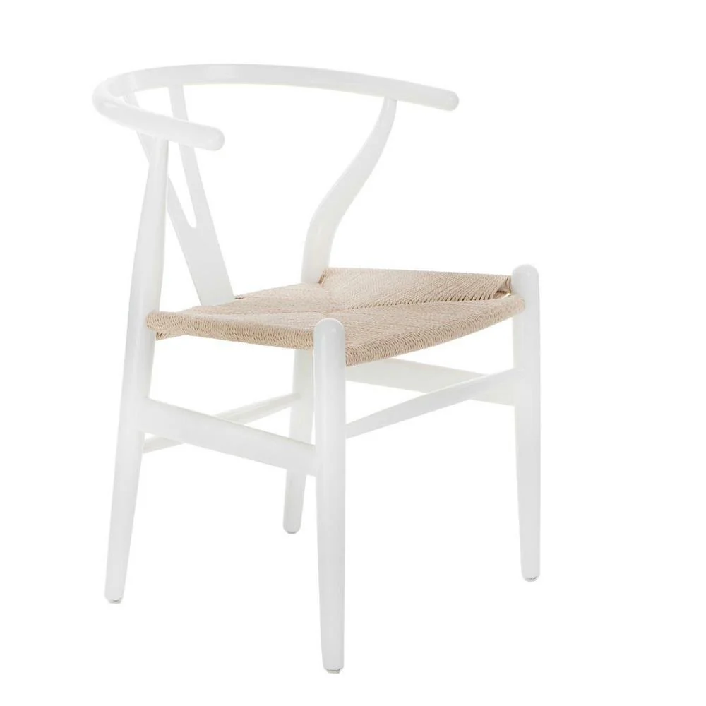 Krzesło Wicker białe - Image 8