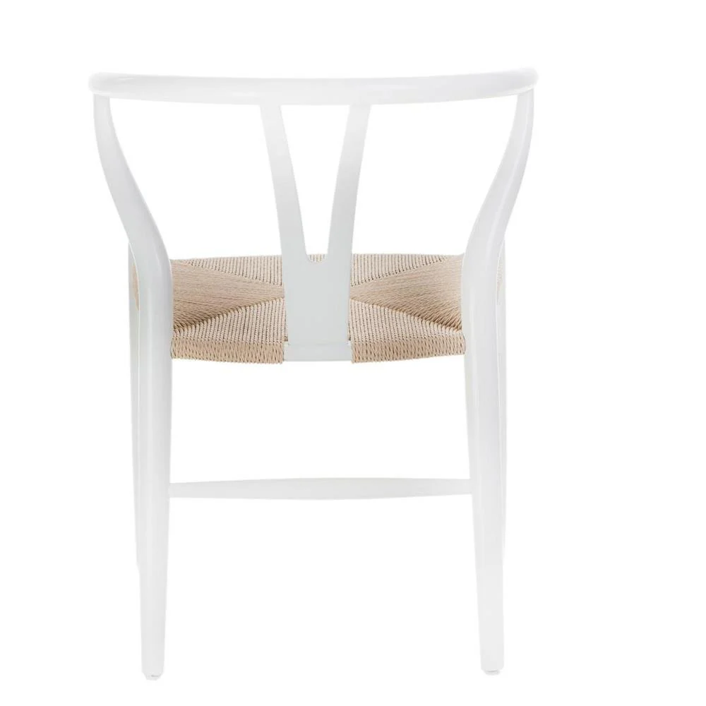 Krzesło Wicker białe - Image 9
