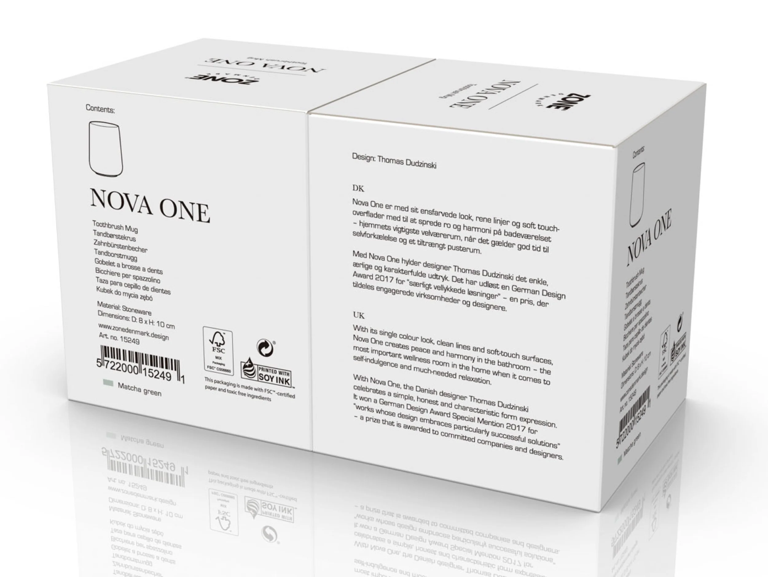 Kubek na szczoteczki do zębów Nova One zielony - Image 11