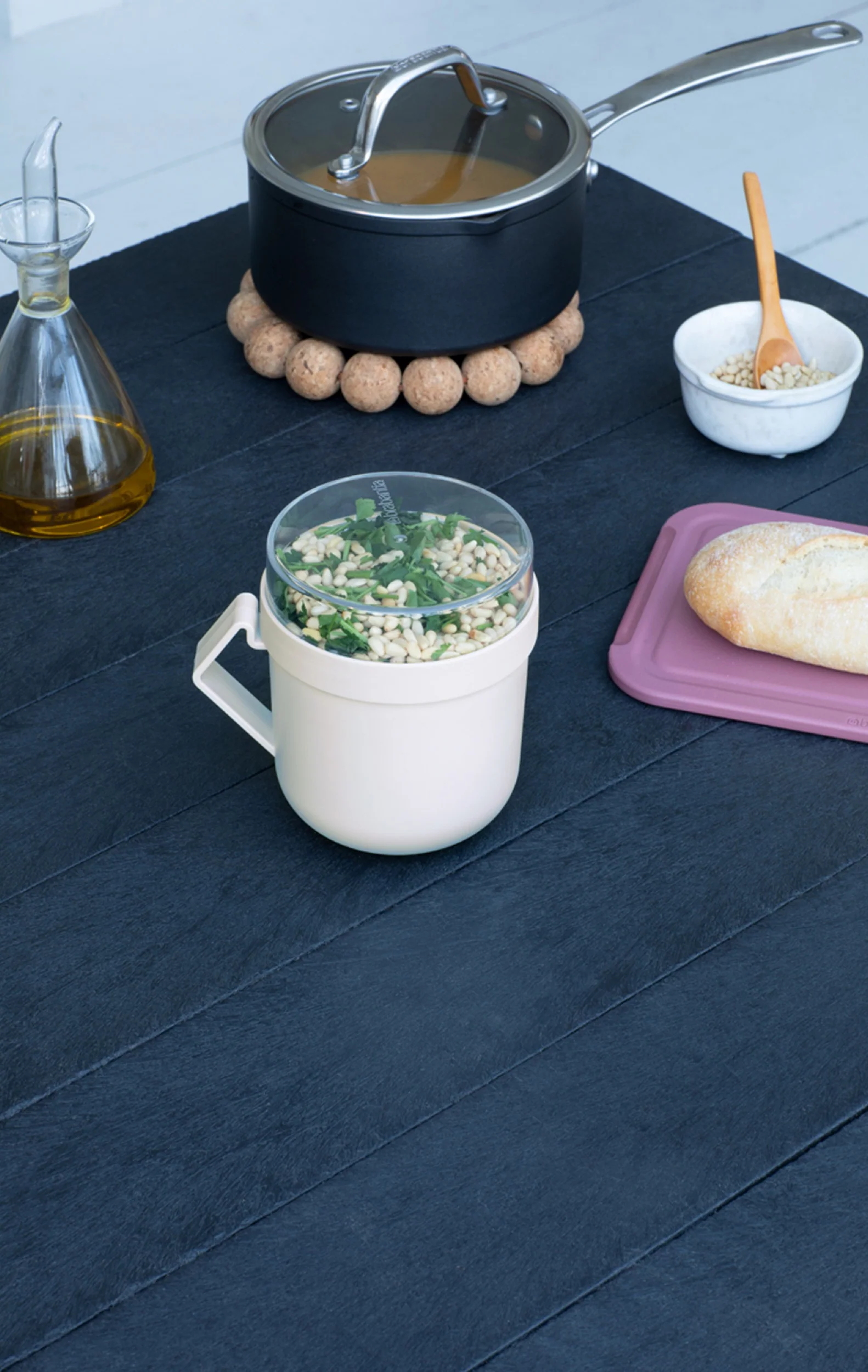 Kubek na zupę Make & Take 600 ml jasnoszary - Image 2