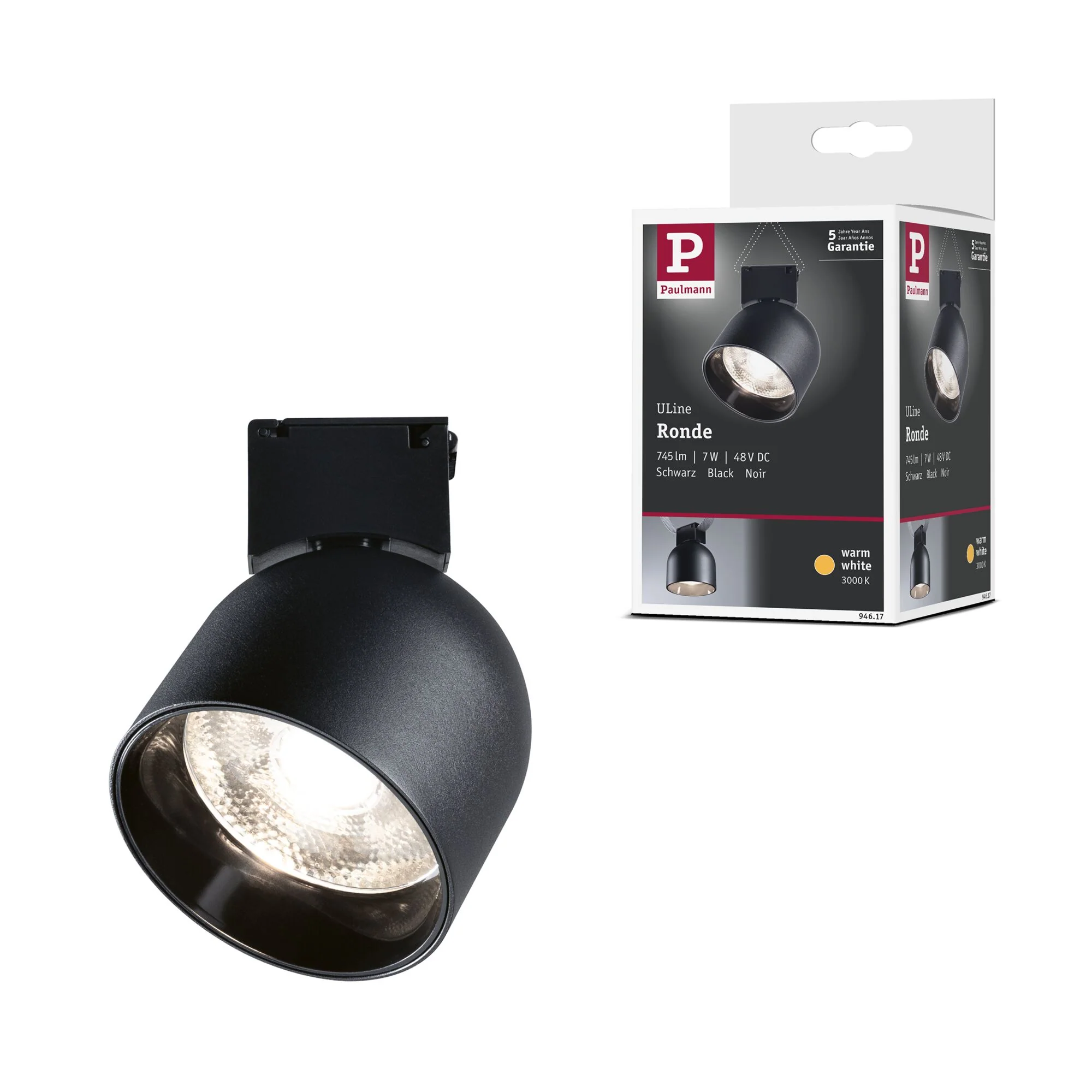 Lampa do systemu taśmowego ULine Ronde LED czarna - Image 12