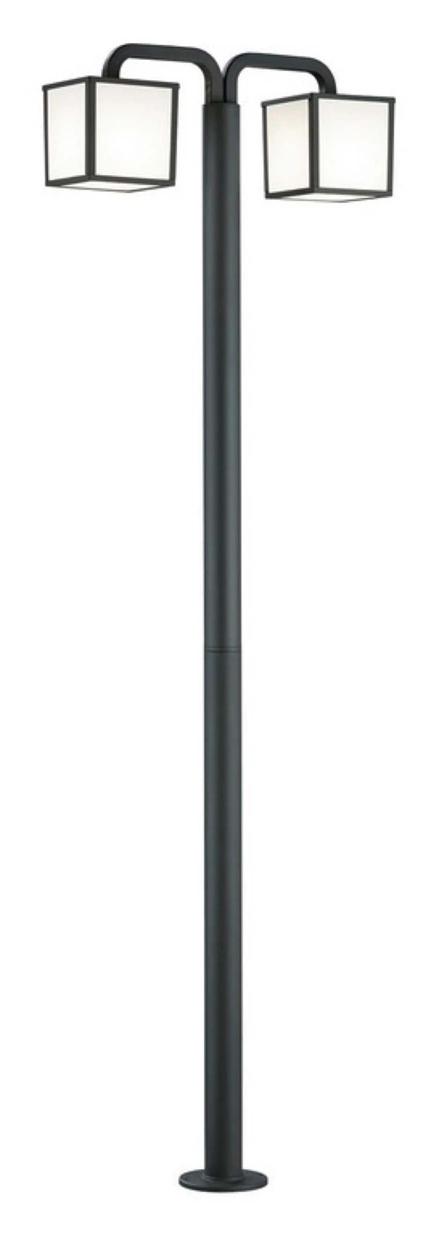 Lampa ogrodowa Cubango x2 200 cm antracytowa