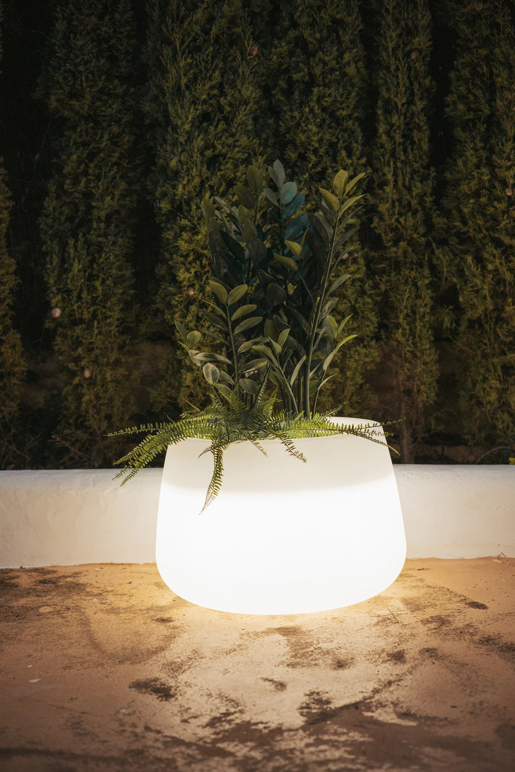 Lampa ogrodowa doniczka Camelia 60 Cable LED biała - Image 2