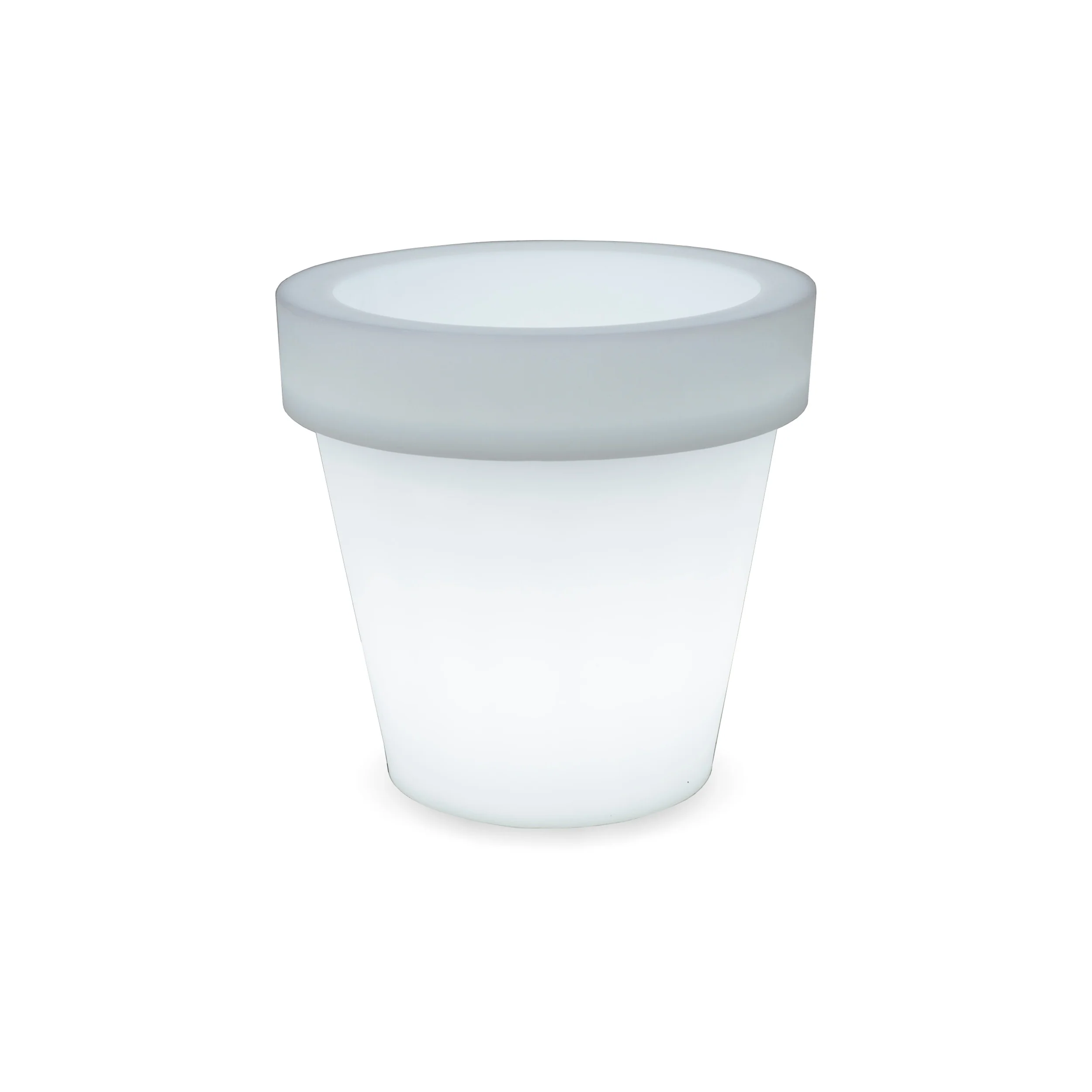 Lampa ogrodowa doniczka Magnolia 45 Solar LED biała