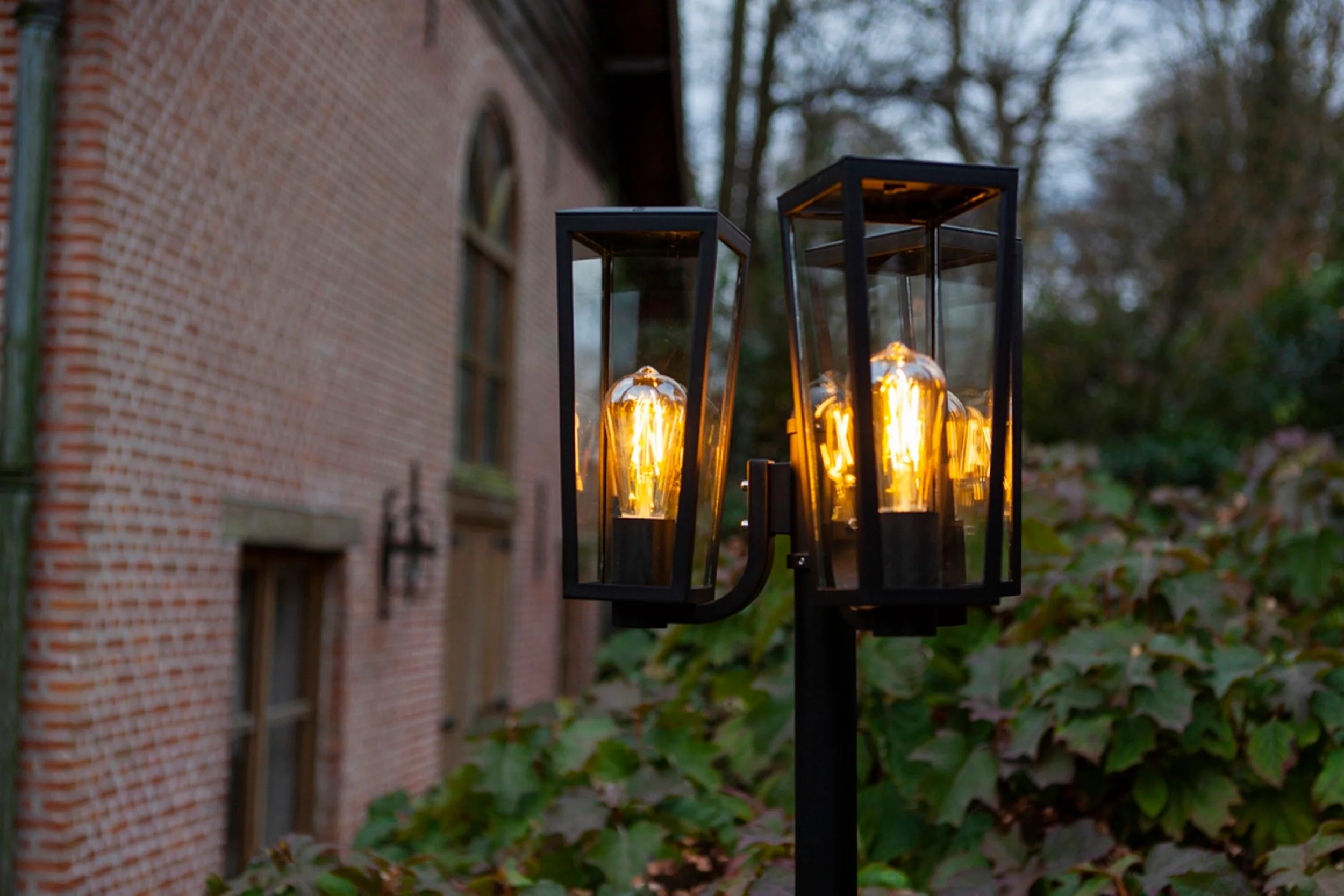 Lampa ogrodowa Pine x3 czarna - Image 2