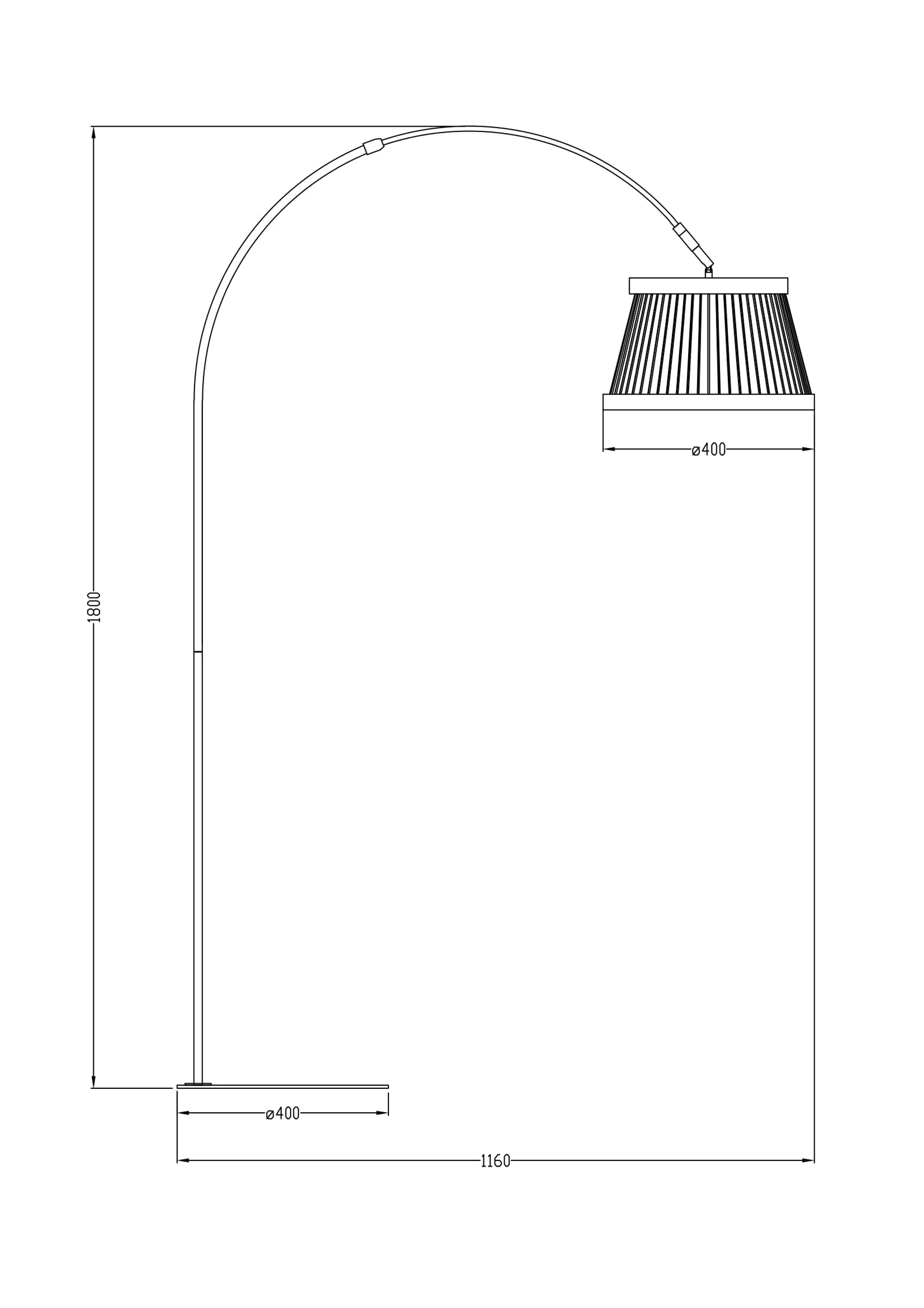 Lampa podłogowa Balu czarna - Image 4