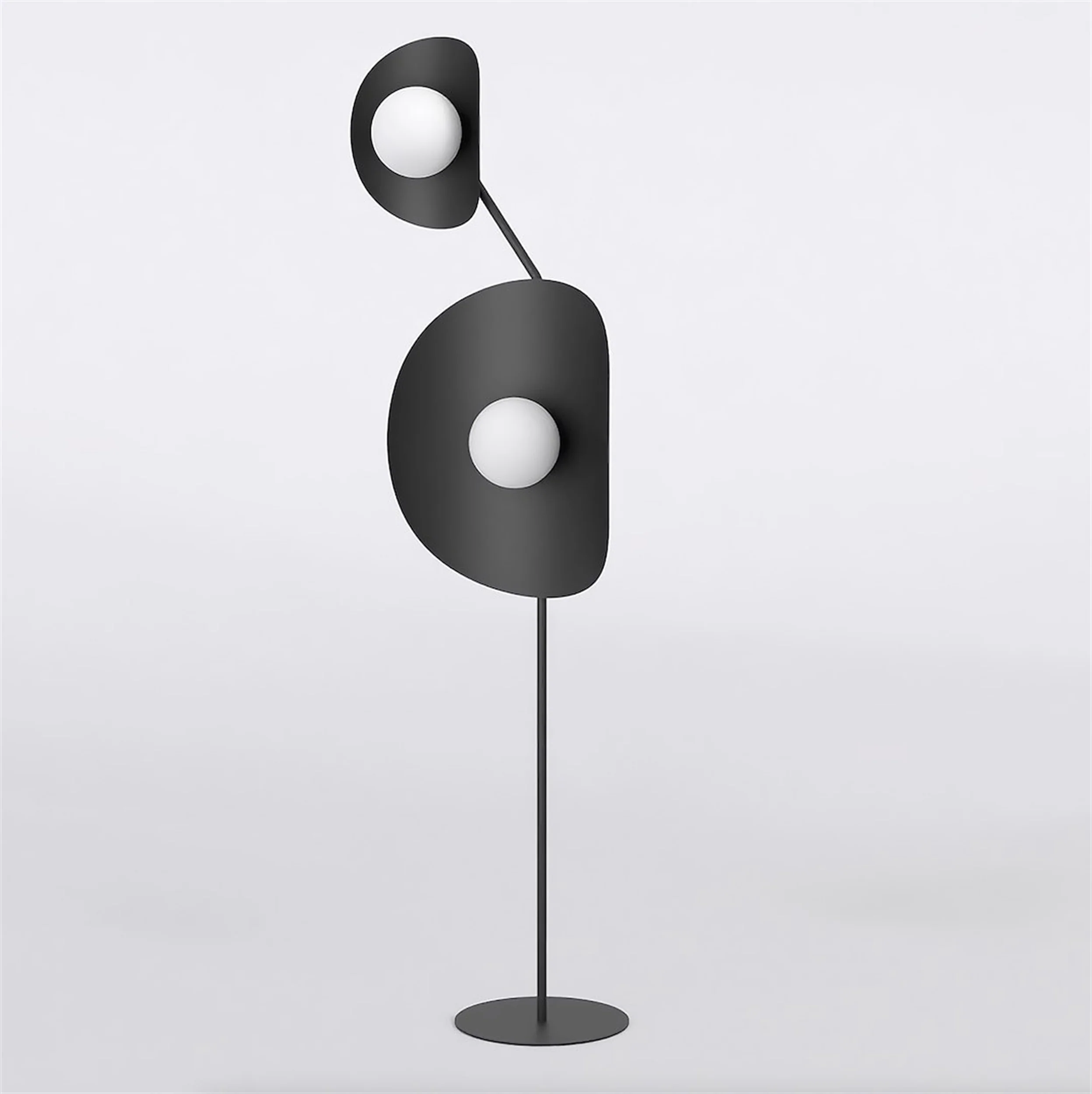 Lampa podłogowa Delulu x2 czarna - Image 2