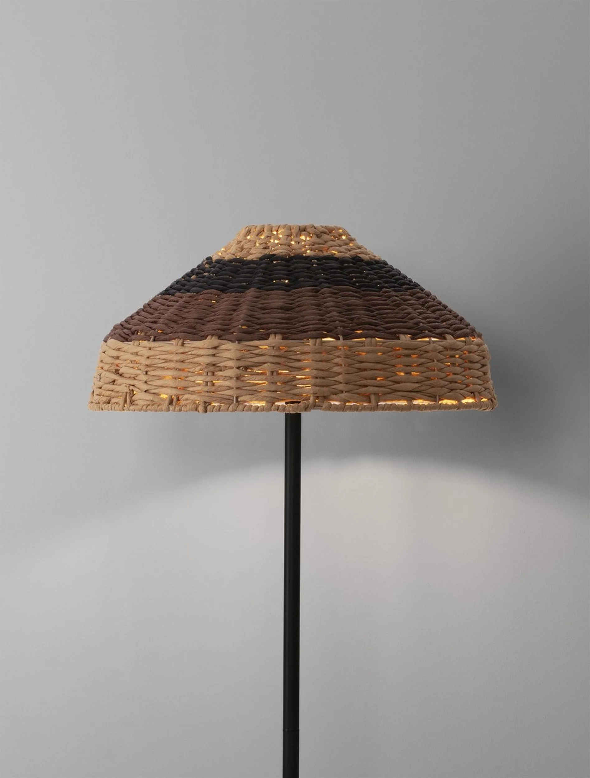 Lampa podłogowa Digilly czarno-brązowa - Image 6