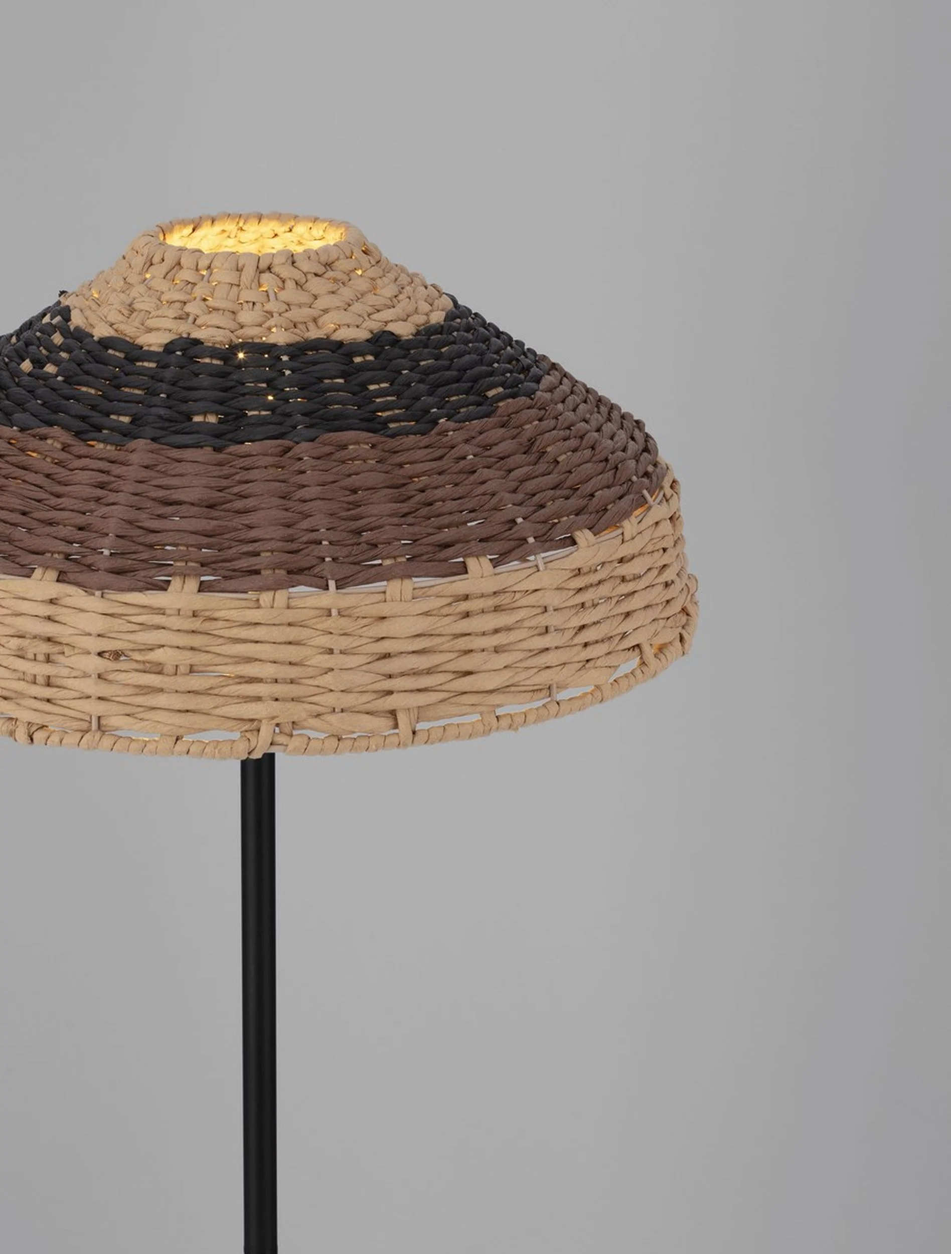 Lampa podłogowa Digilly czarno-brązowa - Image 8