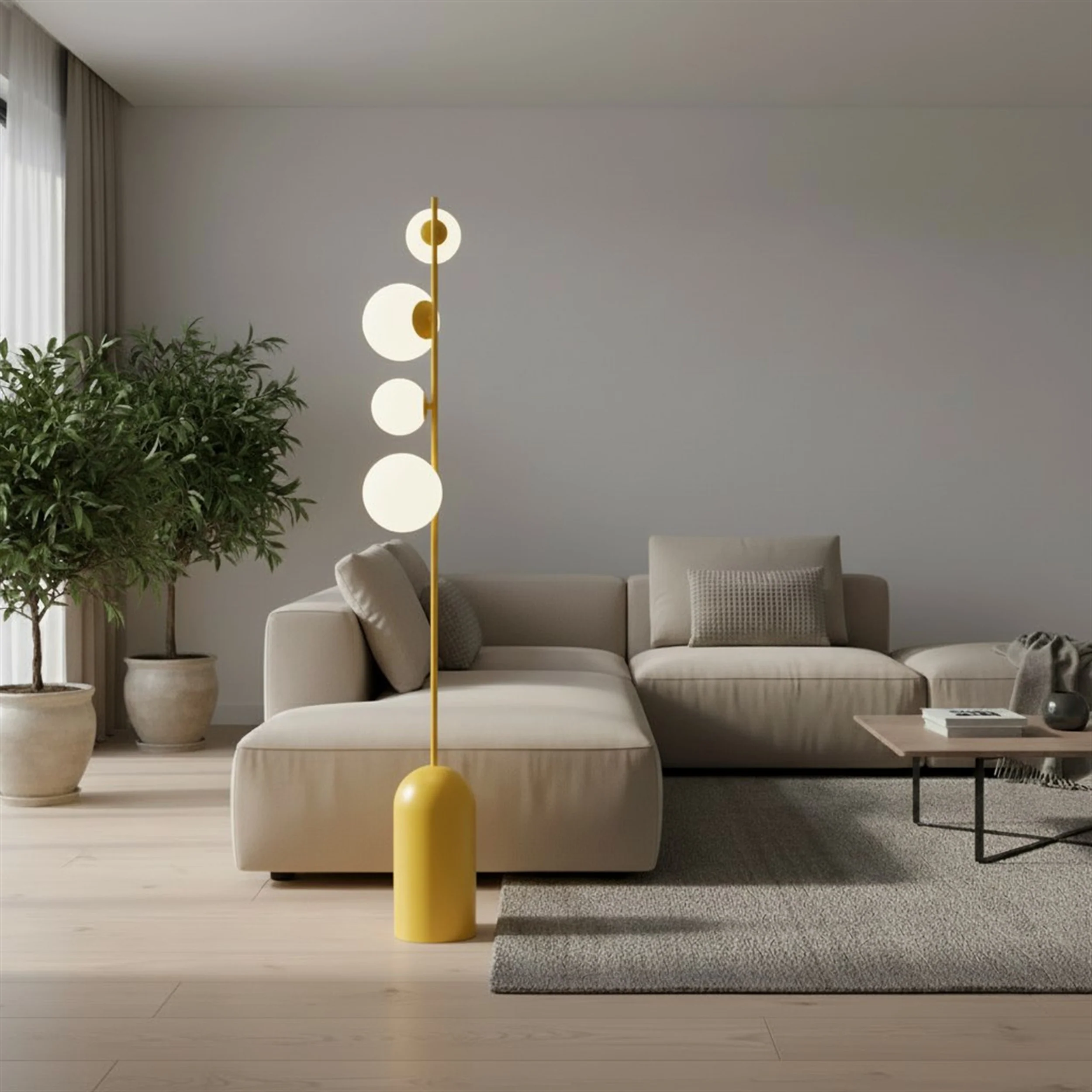 Lampa podłogowa Etno x4 pomarańczowa - Image 3