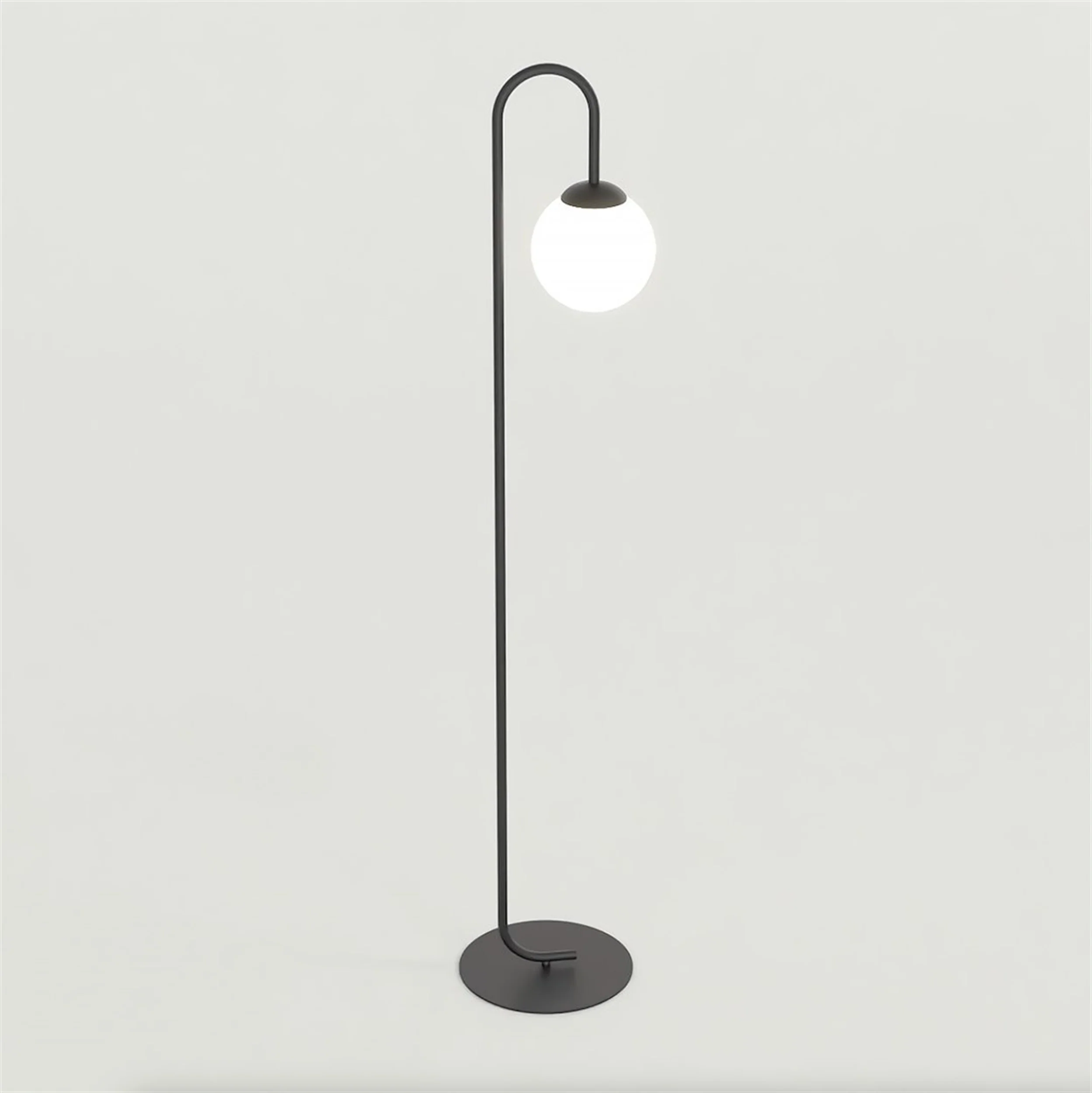 Lampa podłogowa Flor 150 cm czarna - Image 2