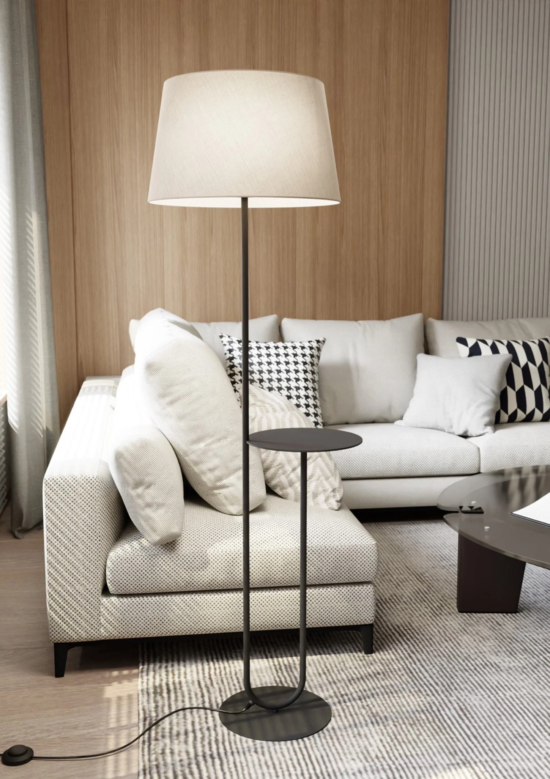 Lampa podłogowa Hotel beżowa - Image 2