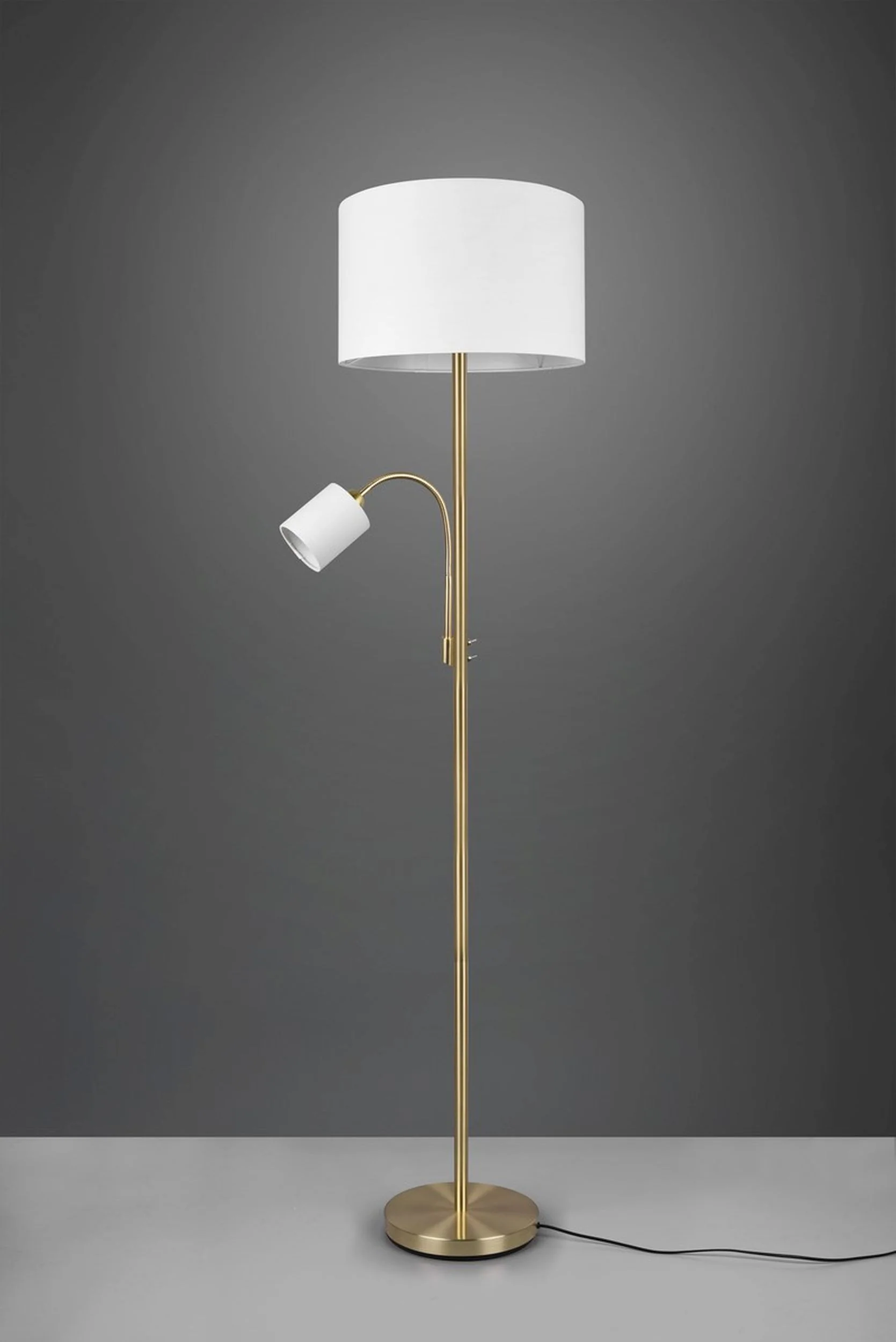Lampa podłogowa Hotel x2 beżowo-złota - Image 3