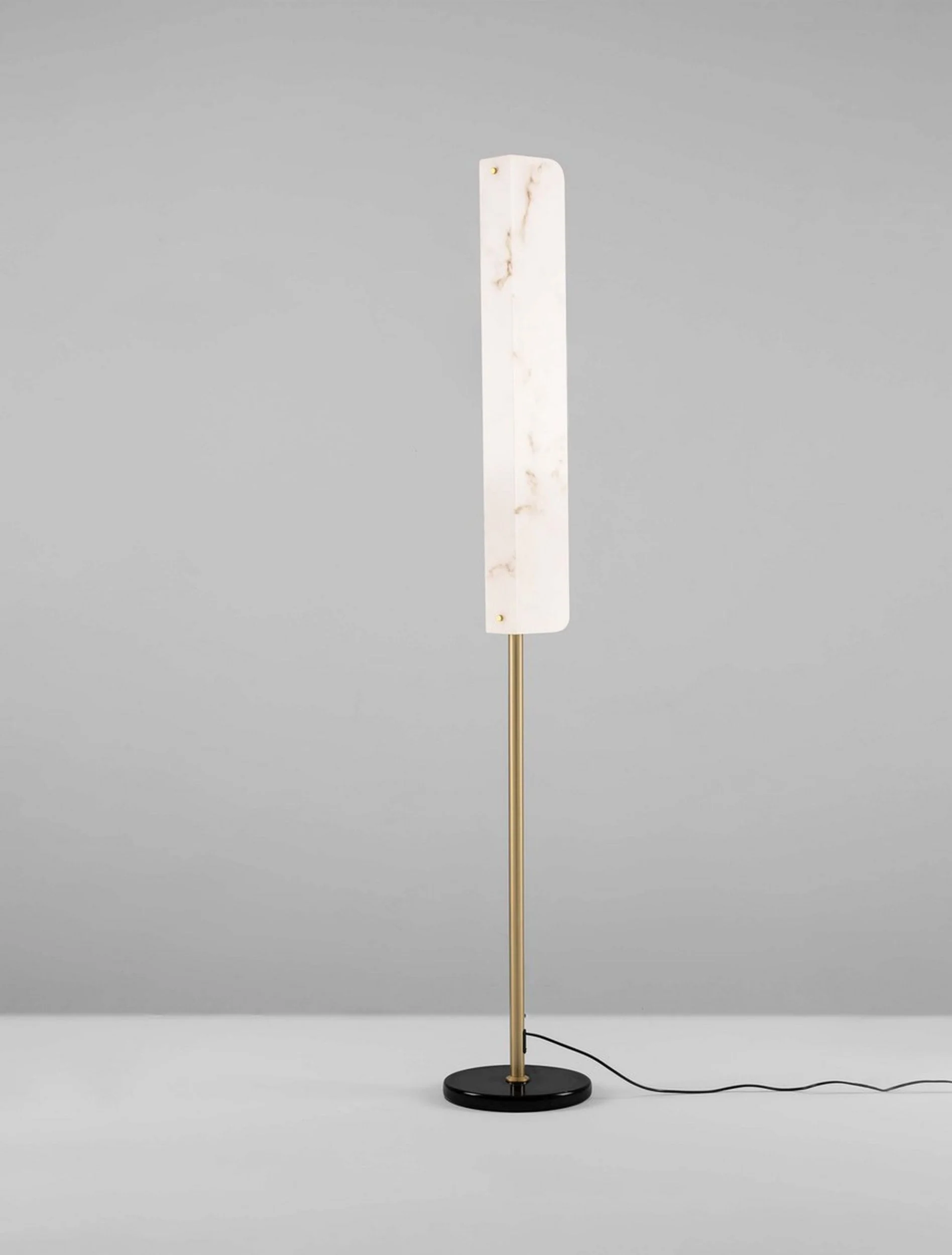 Lampa podłogowa Litivently LED złota marmurowa - Image 3