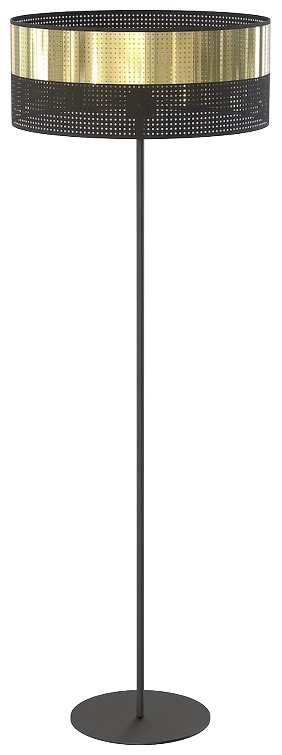 Lampa podłogowa Lux czerń/złoto
