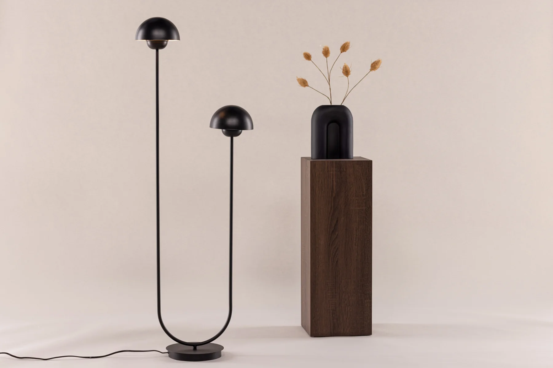 Lampa podłogowa Lyckorna x2 120 cm czarna - Image 2