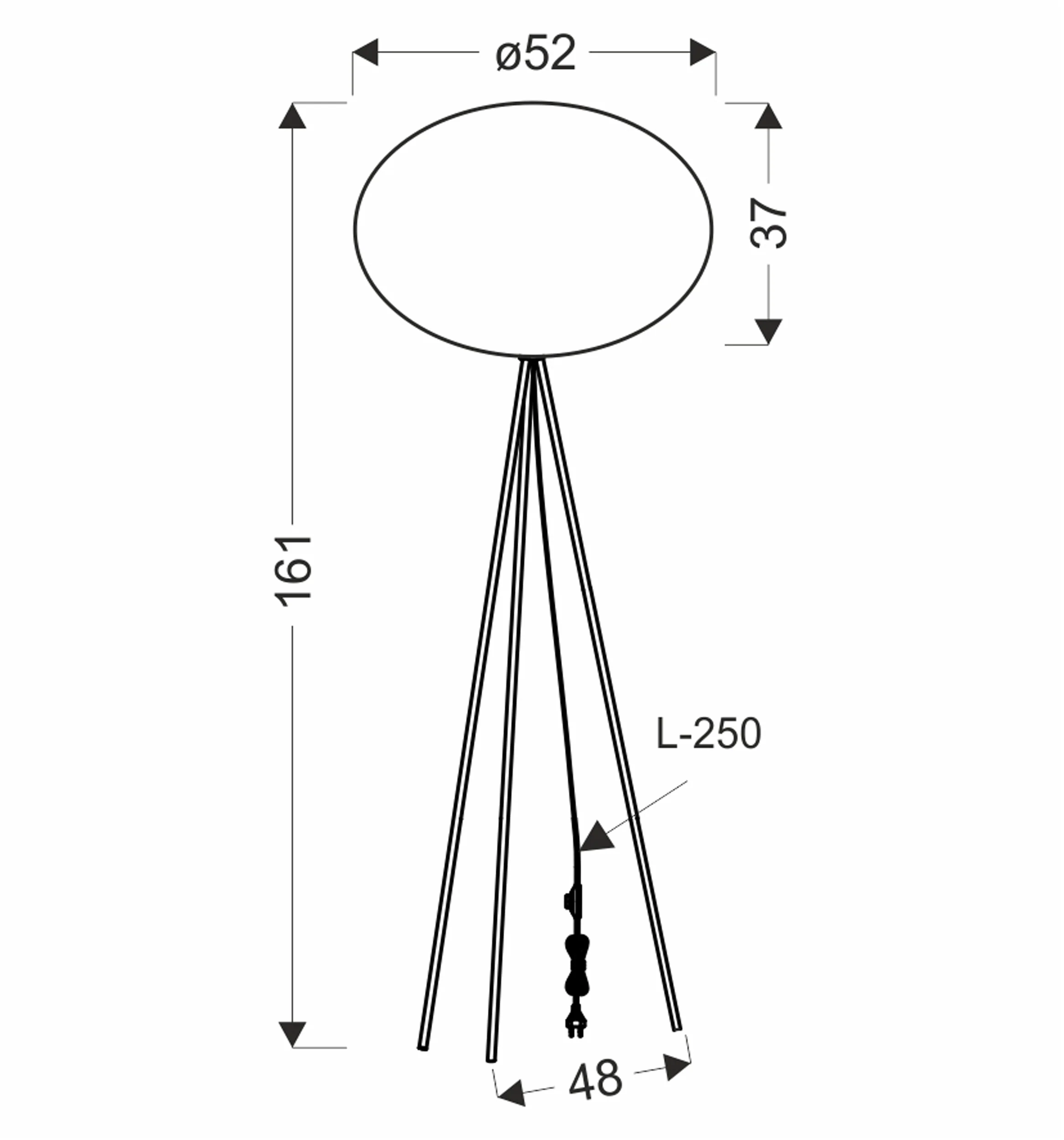 Lampa podłogowa Mellow czarna E27 40W z czarnym abażurem - Image 4