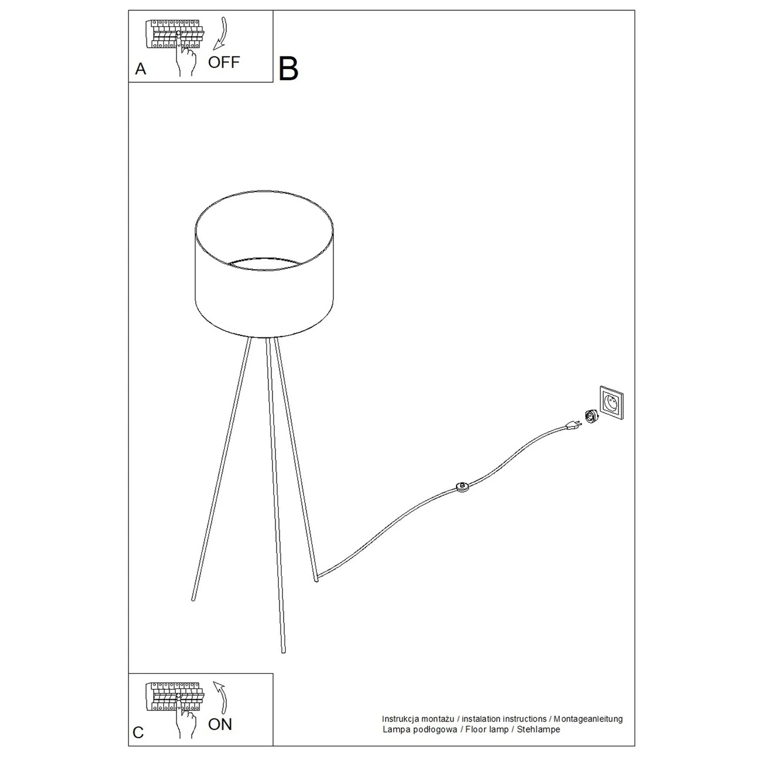 Lampa podłogowa Nevia beżowy marmur - Image 14