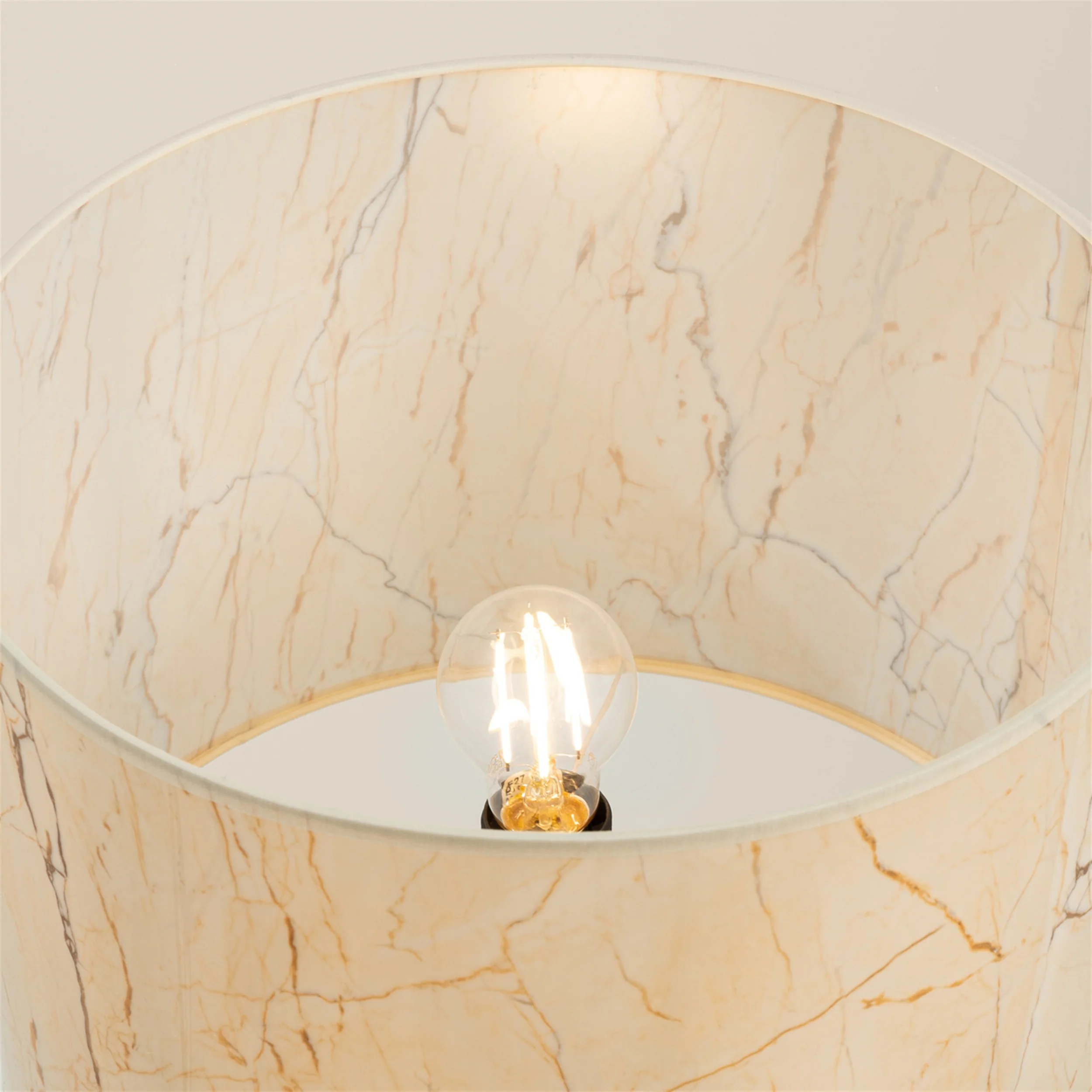 Lampa podłogowa Nevia beżowy marmur - Image 5