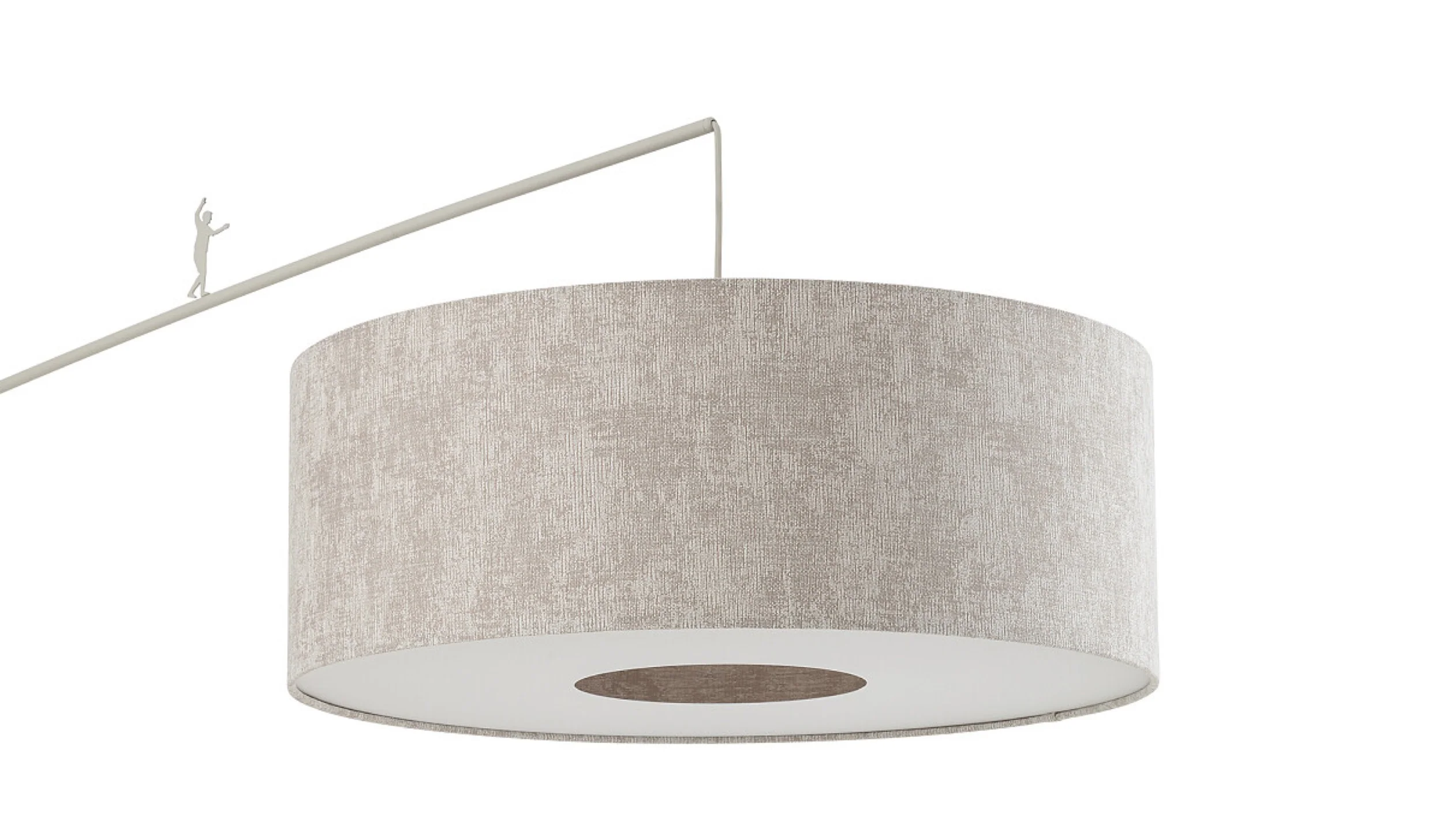Lampa podłogowa Poise 230x255 cm szara - Image 2
