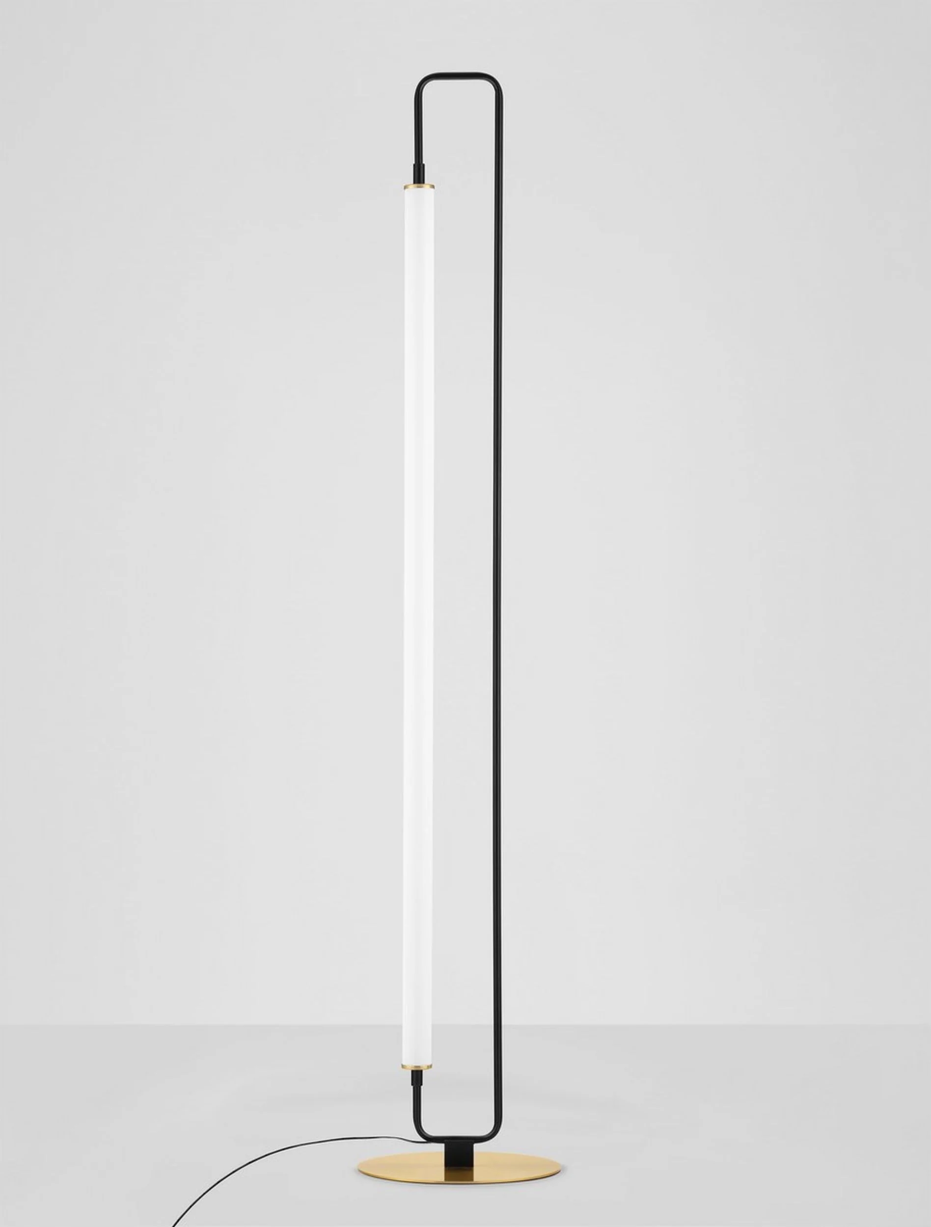 Lampa podłogowa Poucil LED złoto-czarna - Image 4
