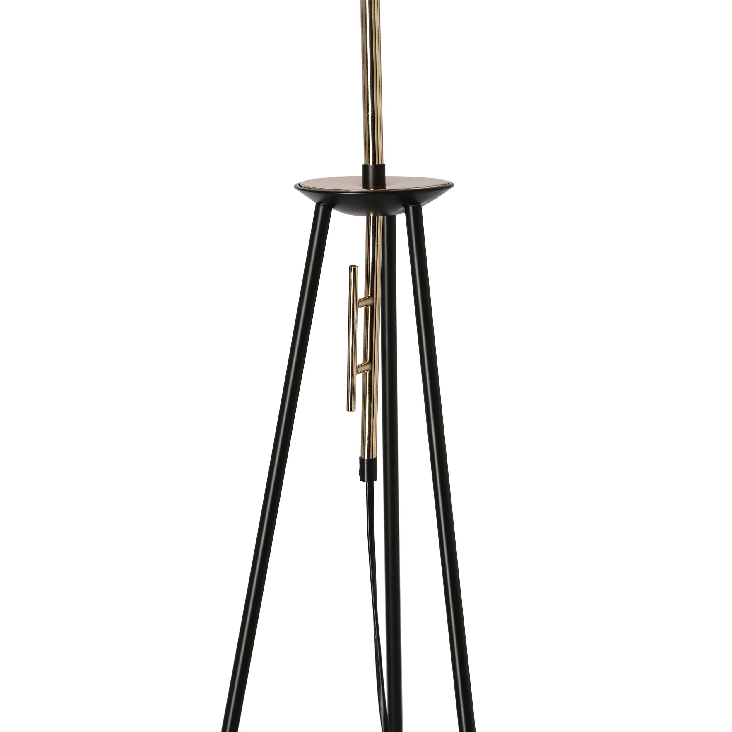 Lampa Podłogowa Taflo 175 cm czarno-złota E27 - Image 4