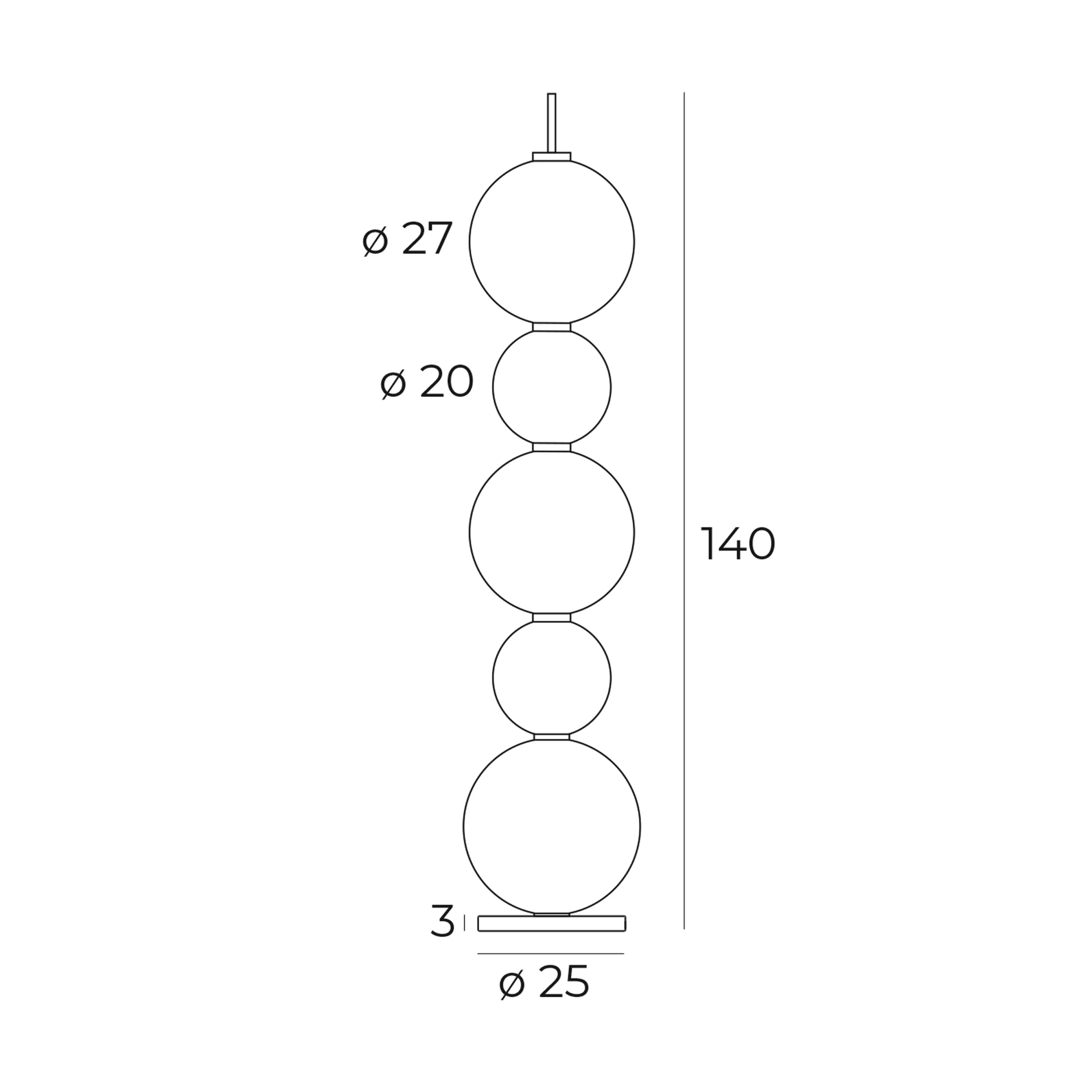 Lampa podłogowa Tama czarno-biała - Image 3