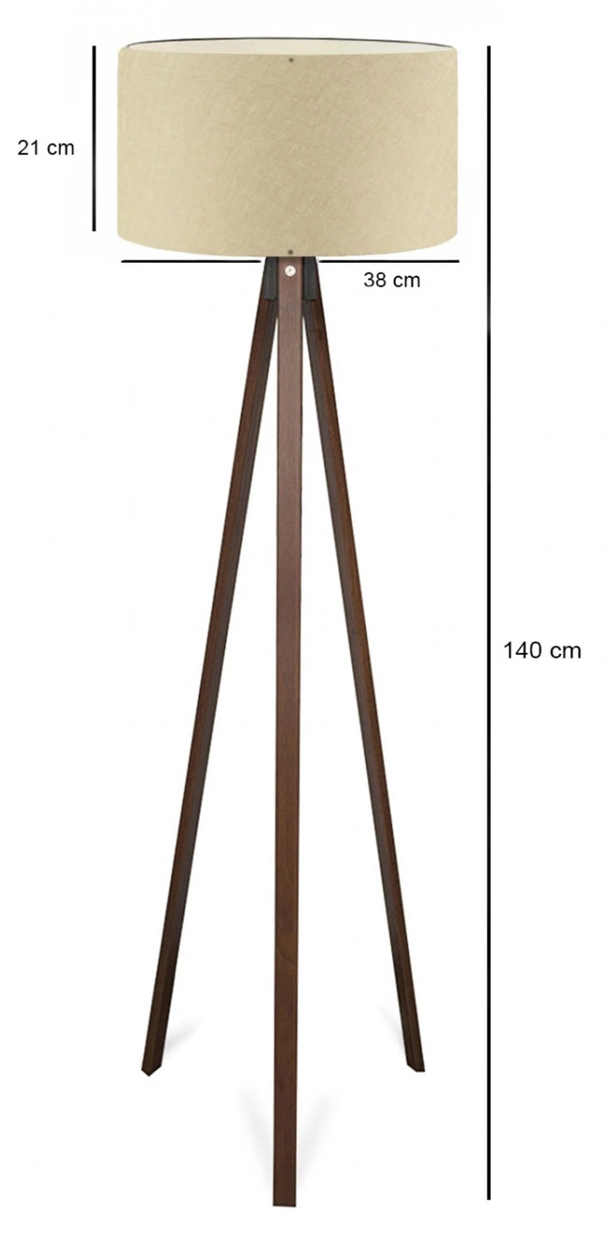 Lampa podłogowa Xalume 140 cm beżowa - Image 3