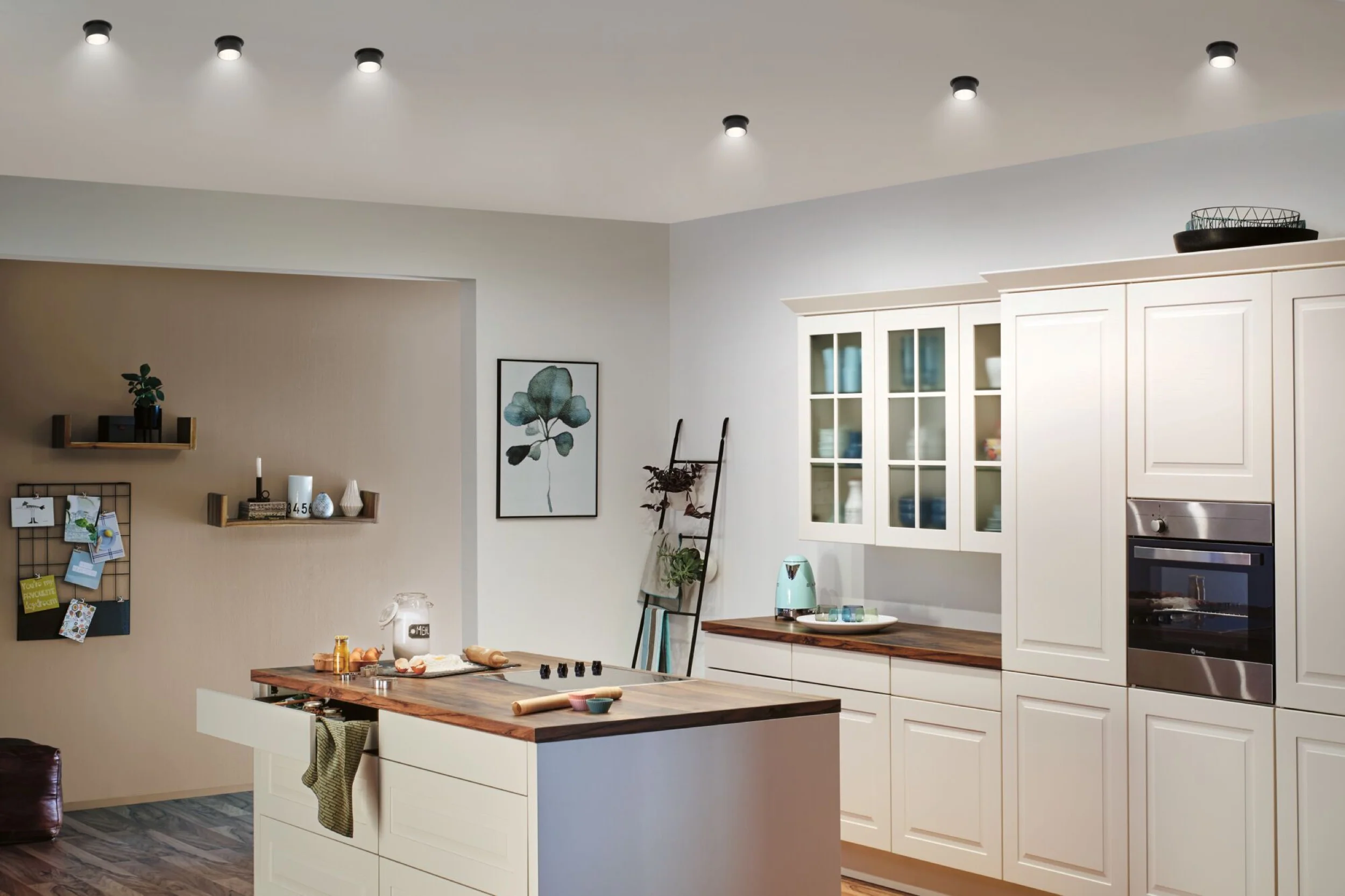 Lampa podtynkowa Gil LED czarno-srebrny mat - Image 3