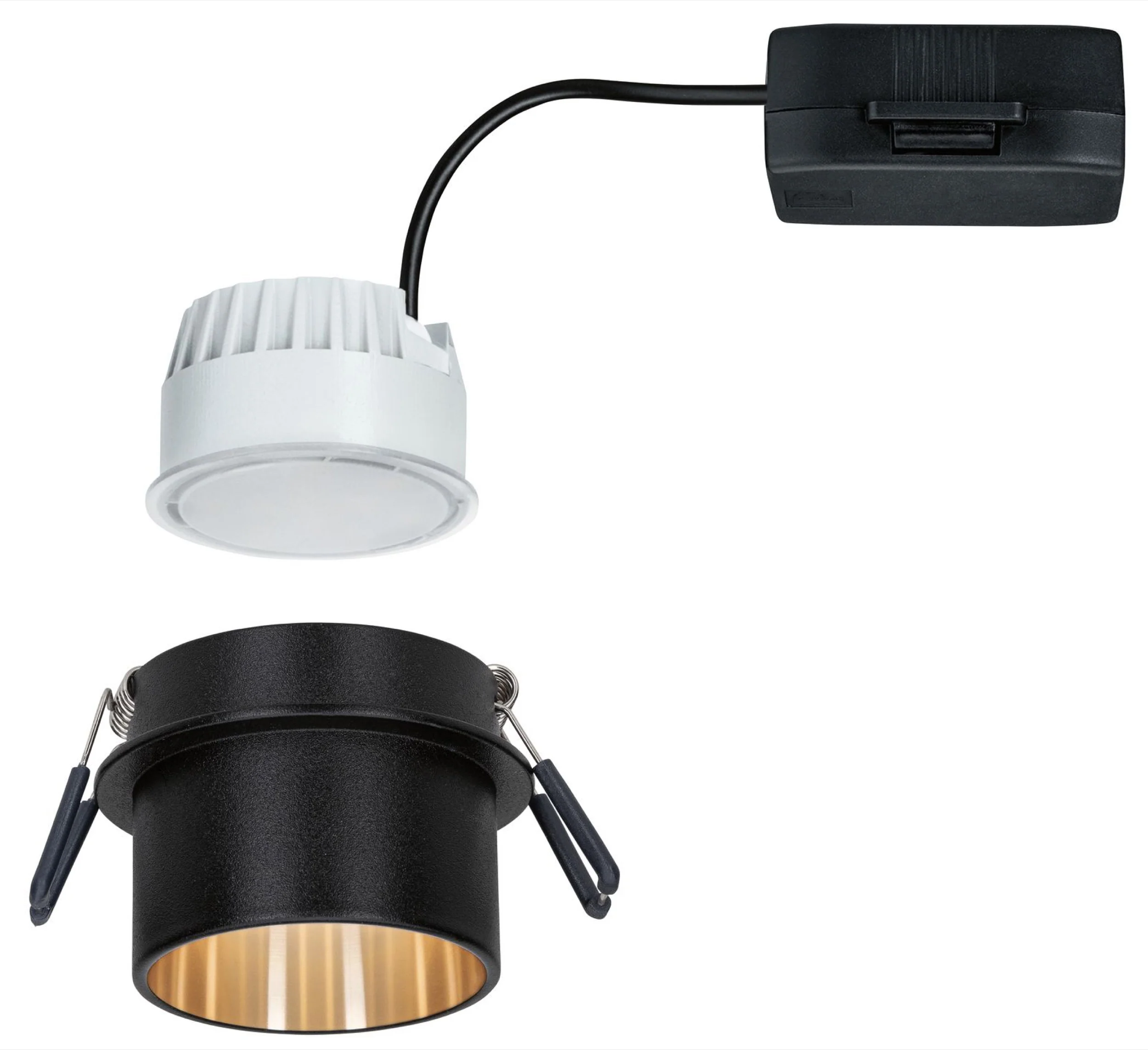 Lampa podtynkowa Gil LED czarno-złoty mat - Image 5