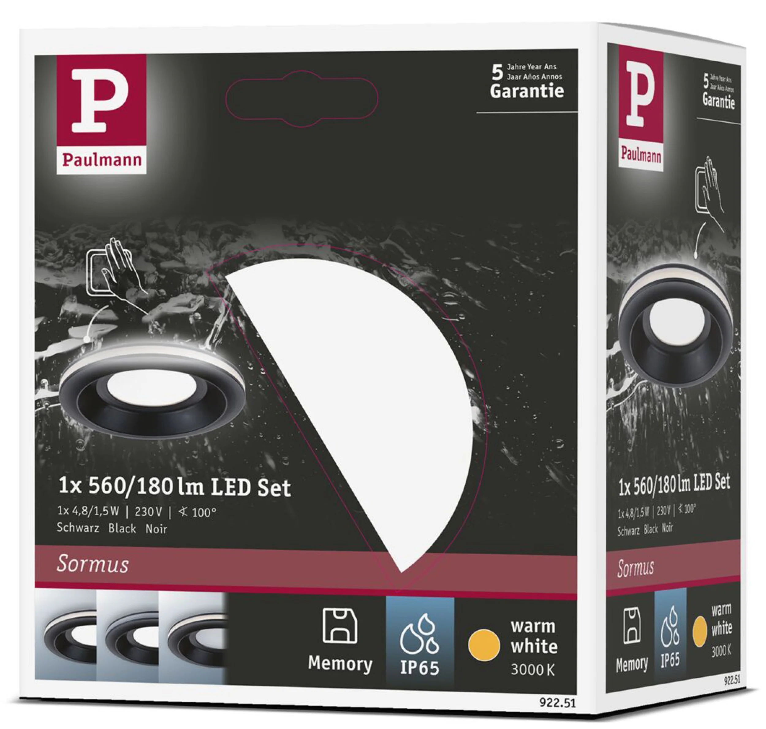 Lampa podtynkowa Sormus LED czarna - Image 15