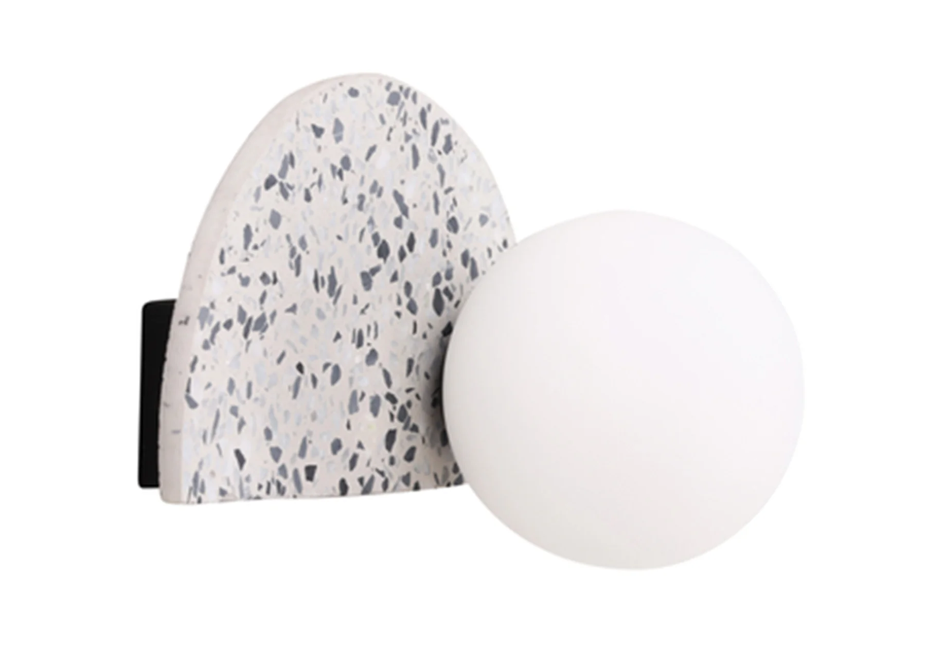 Lampa ścienna Abbeville 13 cm szara lastryko - Image 4