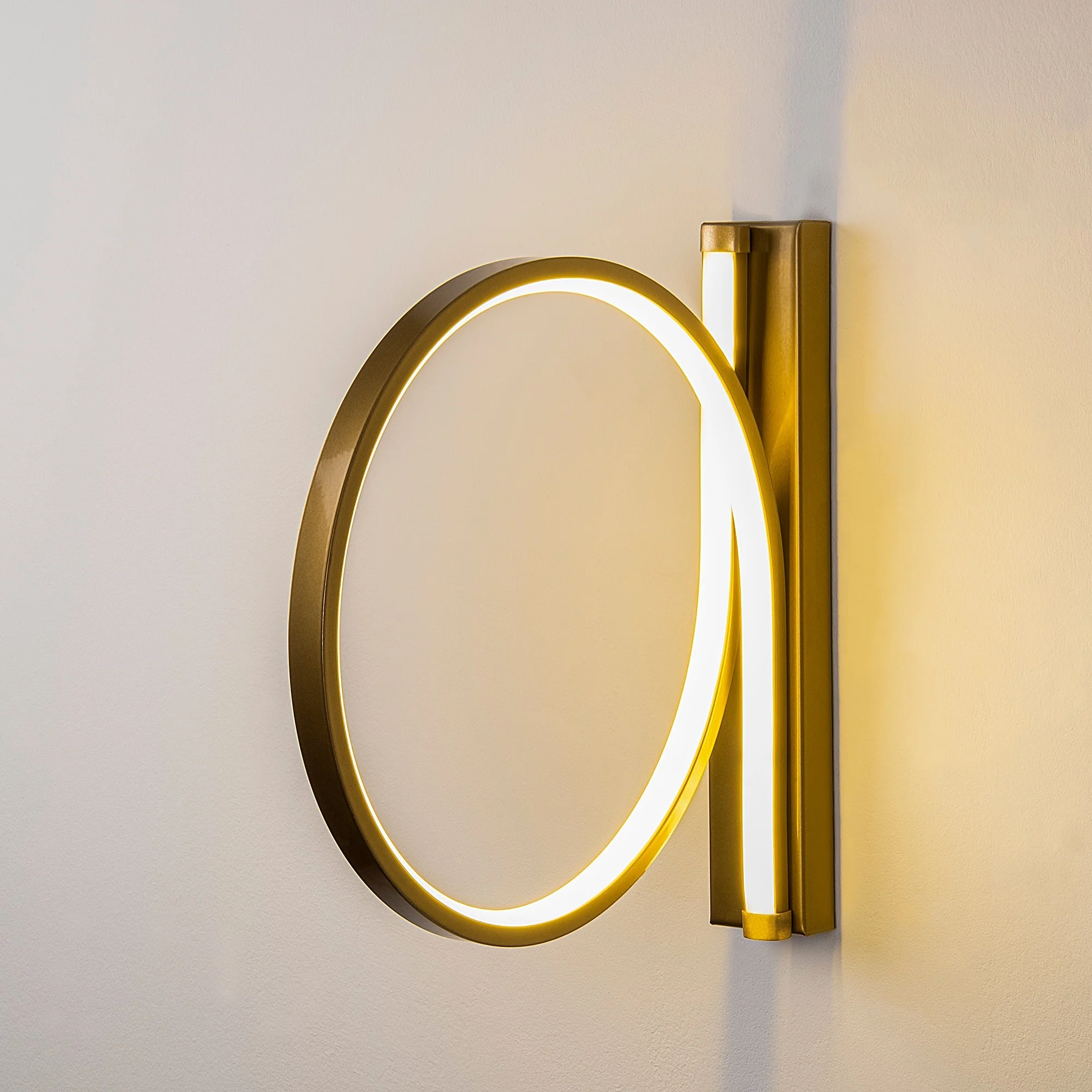 Lampa ścienna Soyally średnica 30 cm złota - Image 7