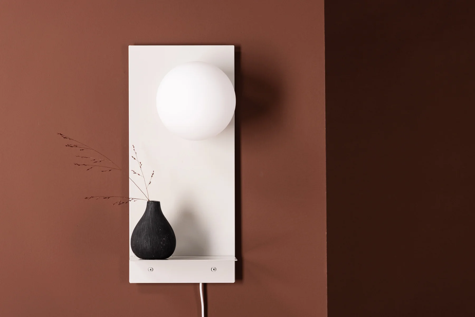 Lampa ścienna Troyes 45 cm kremowa - Image 2