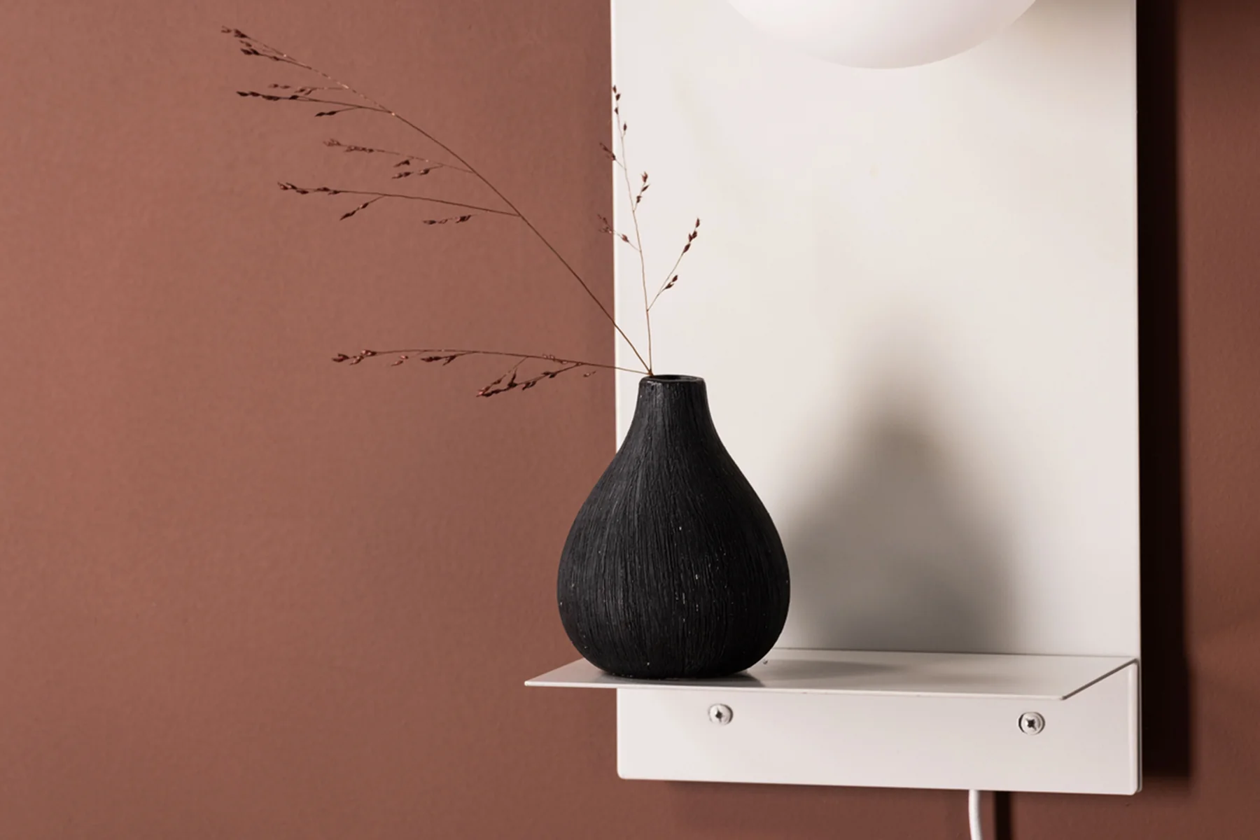 Lampa ścienna Troyes 45 cm kremowa - Image 3