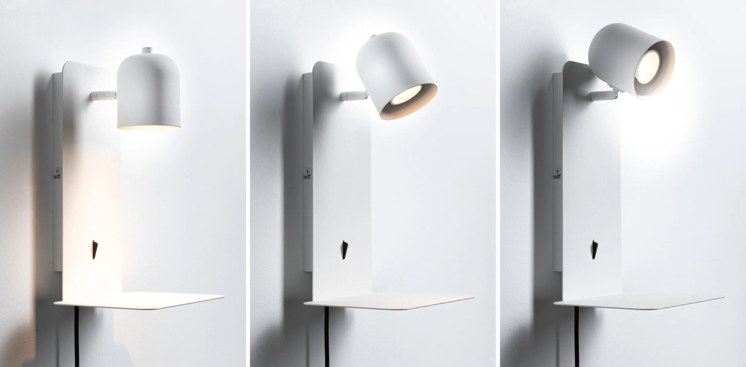 Lampa ścienna ze stolikiem Malena biała - Image 3