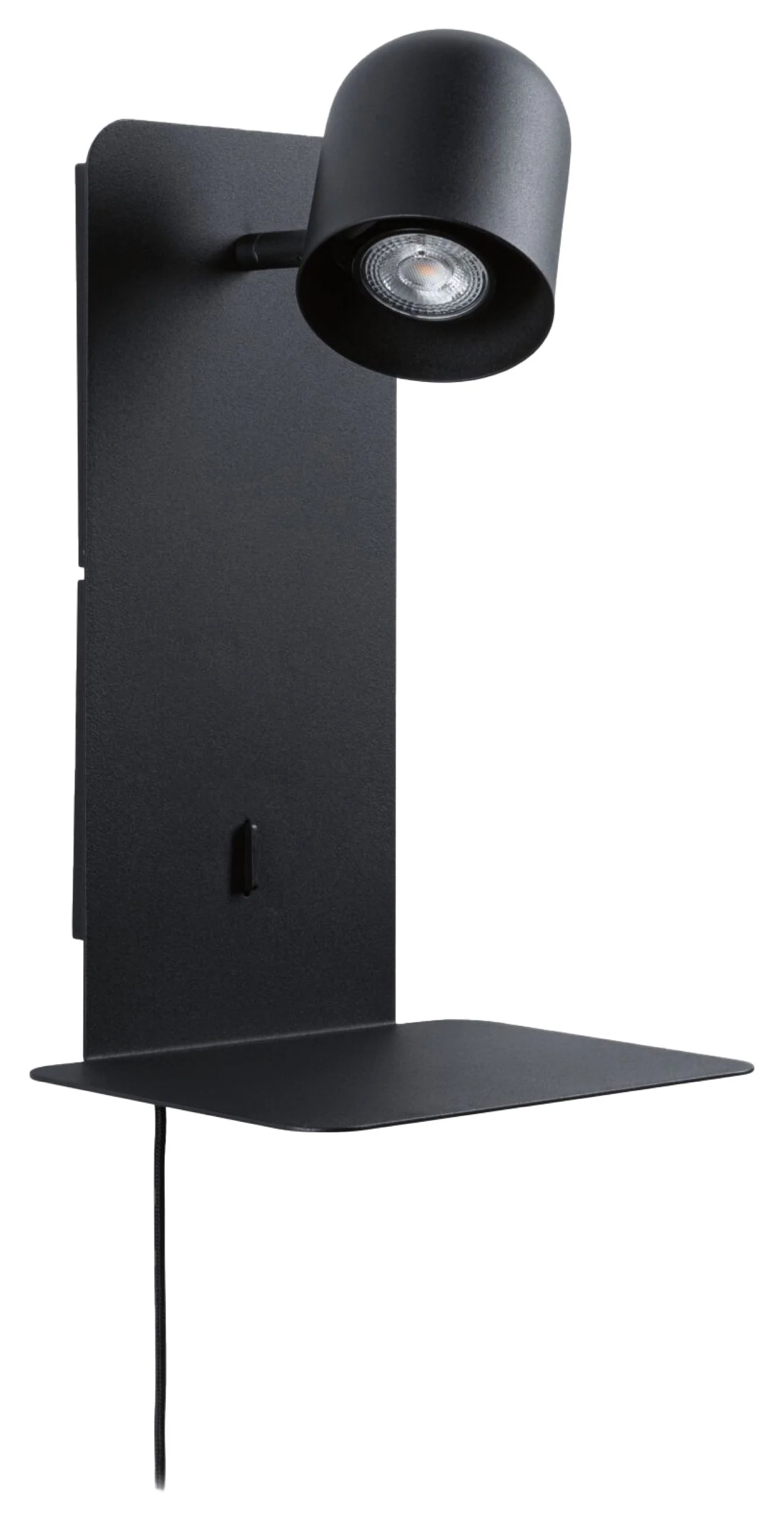 Lampa ścienna ze stolikiem Malena czarna