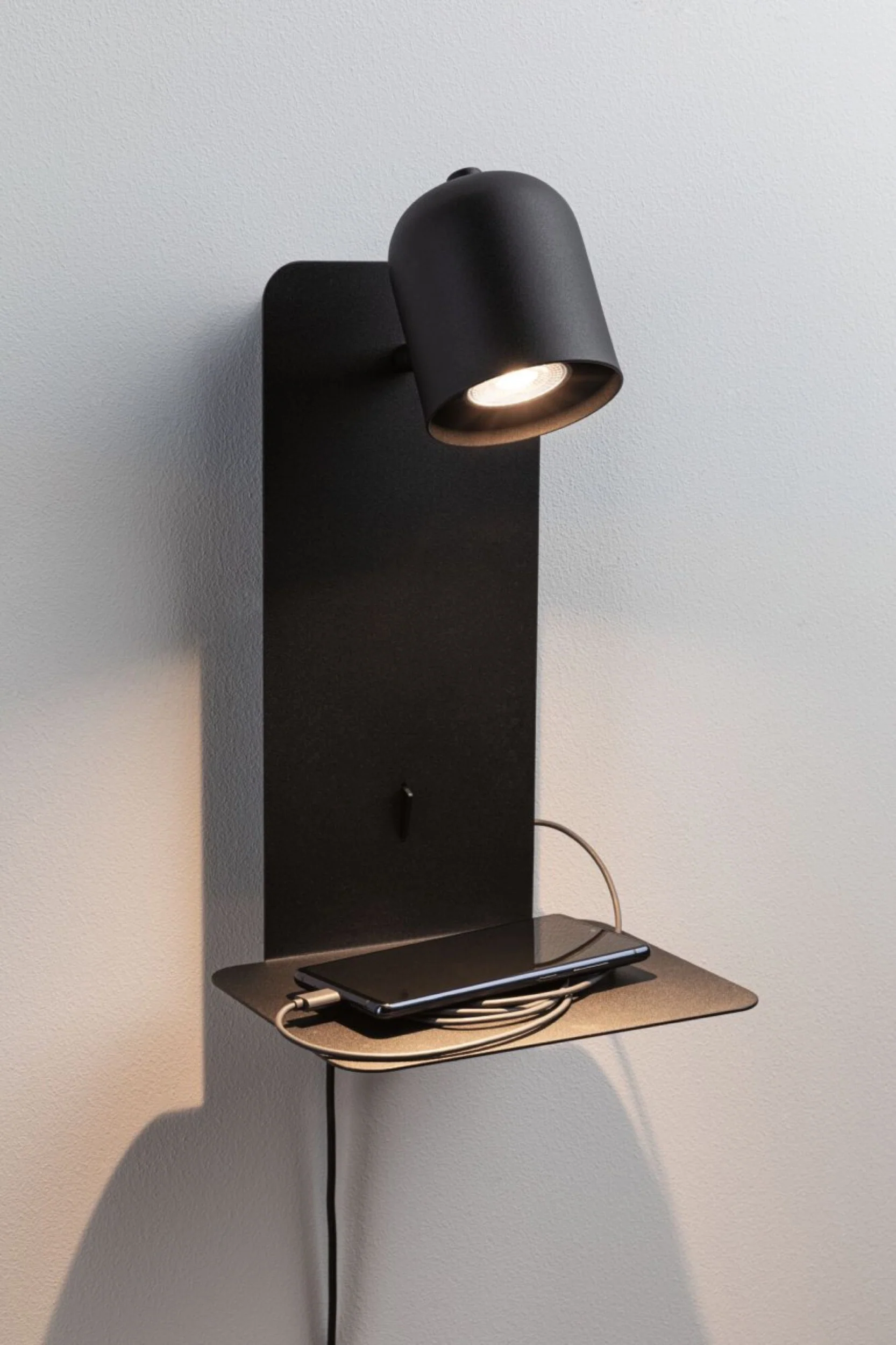 Lampa ścienna ze stolikiem Malena czarna - Image 2