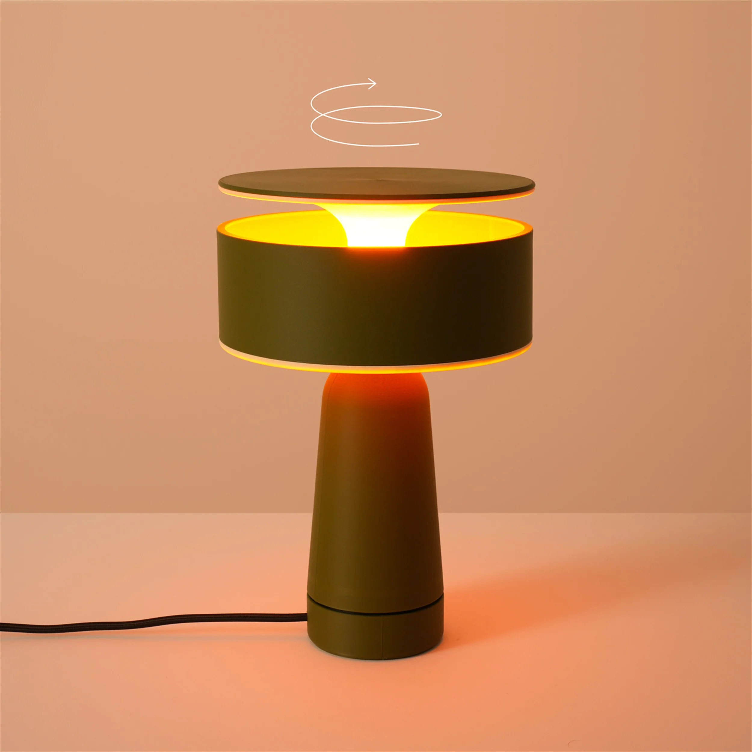 Lampa stołowa Axo zielona oliwka - Image 4