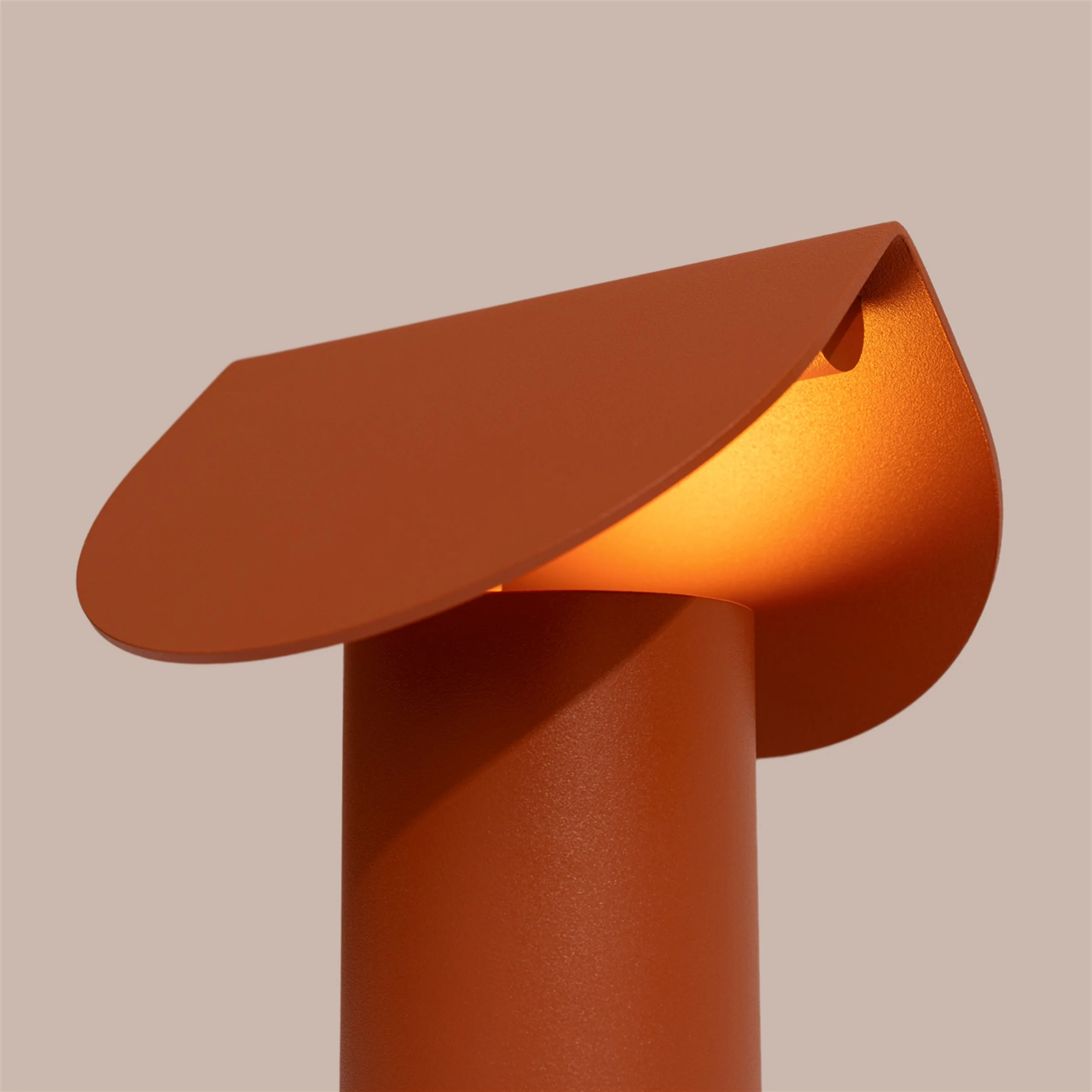 Lampa stołowa Biscuit LED ochra czerwona - Image 6