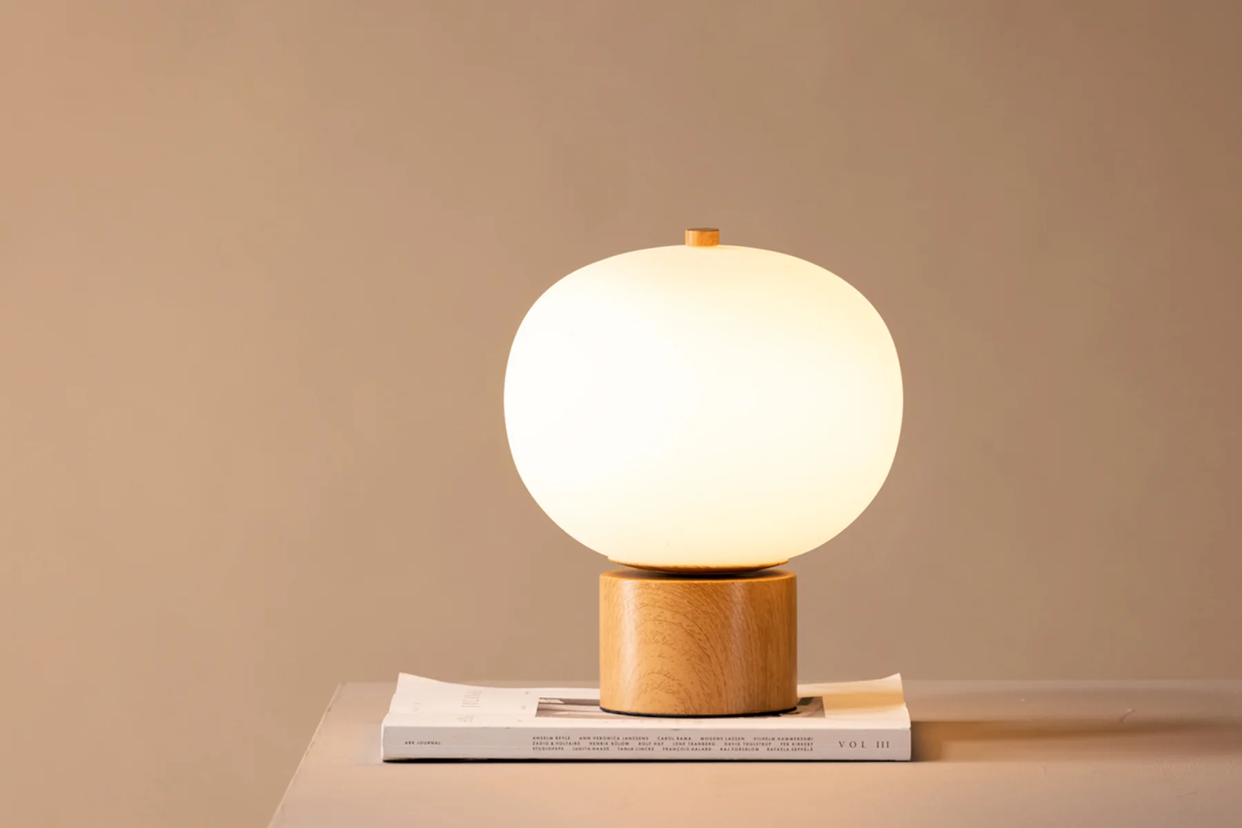 Lampa stołowa Cholet 35 cm dąb naturalny - Image 3