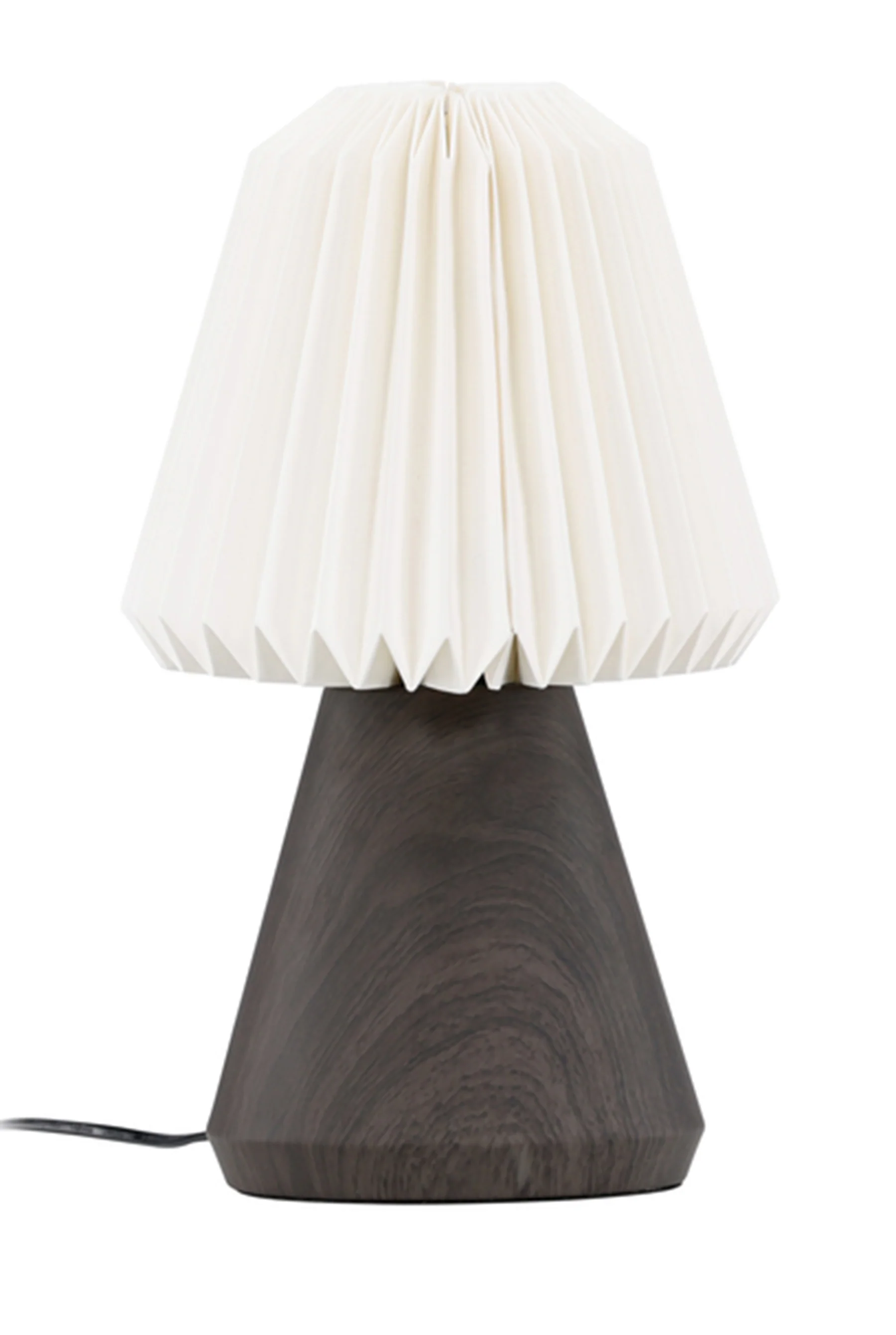 Lampa stołowa Fjallen 33 cm biała/orzech