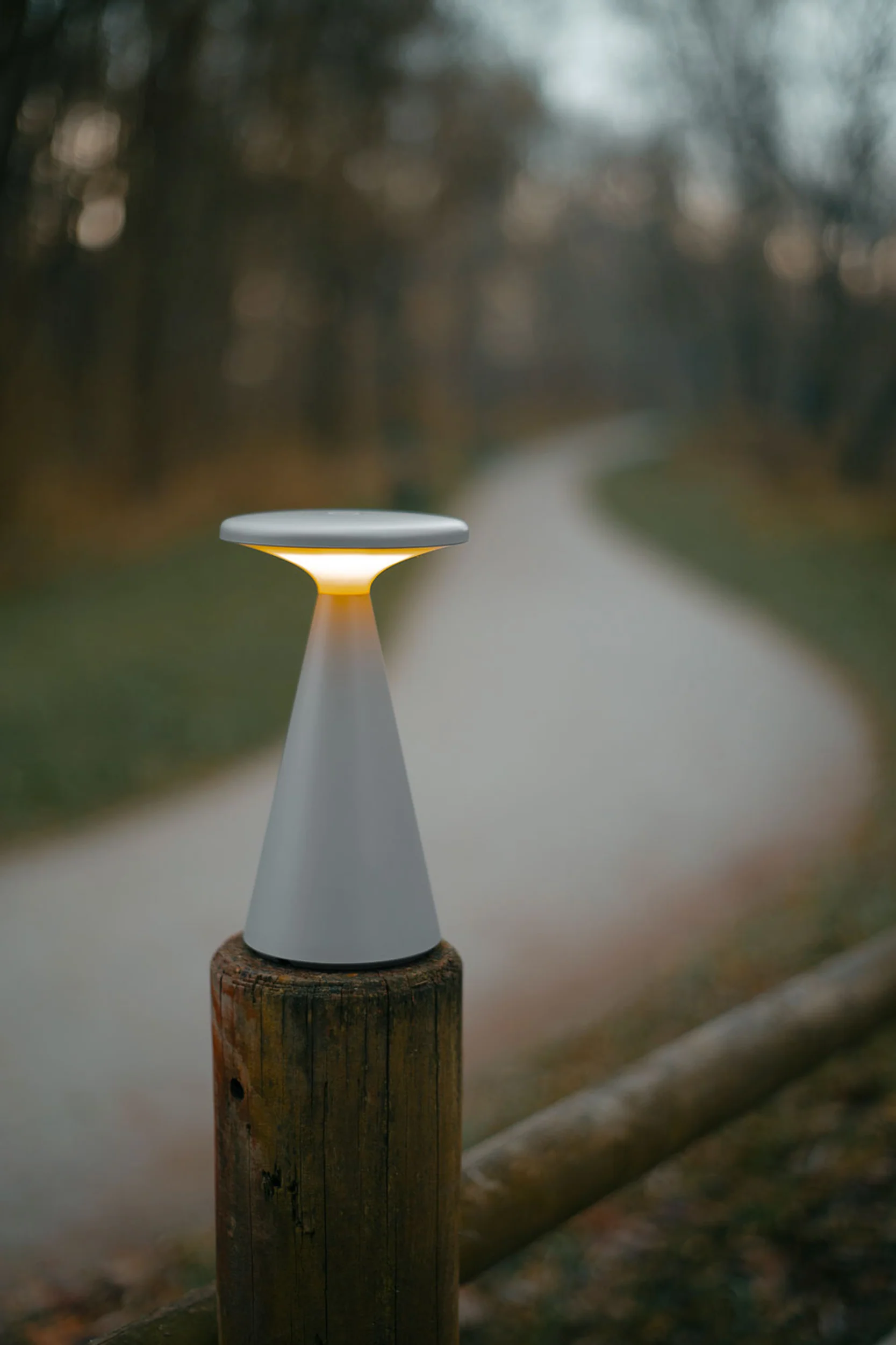 Lampa stołowa Funghi szara IP44 - Image 2