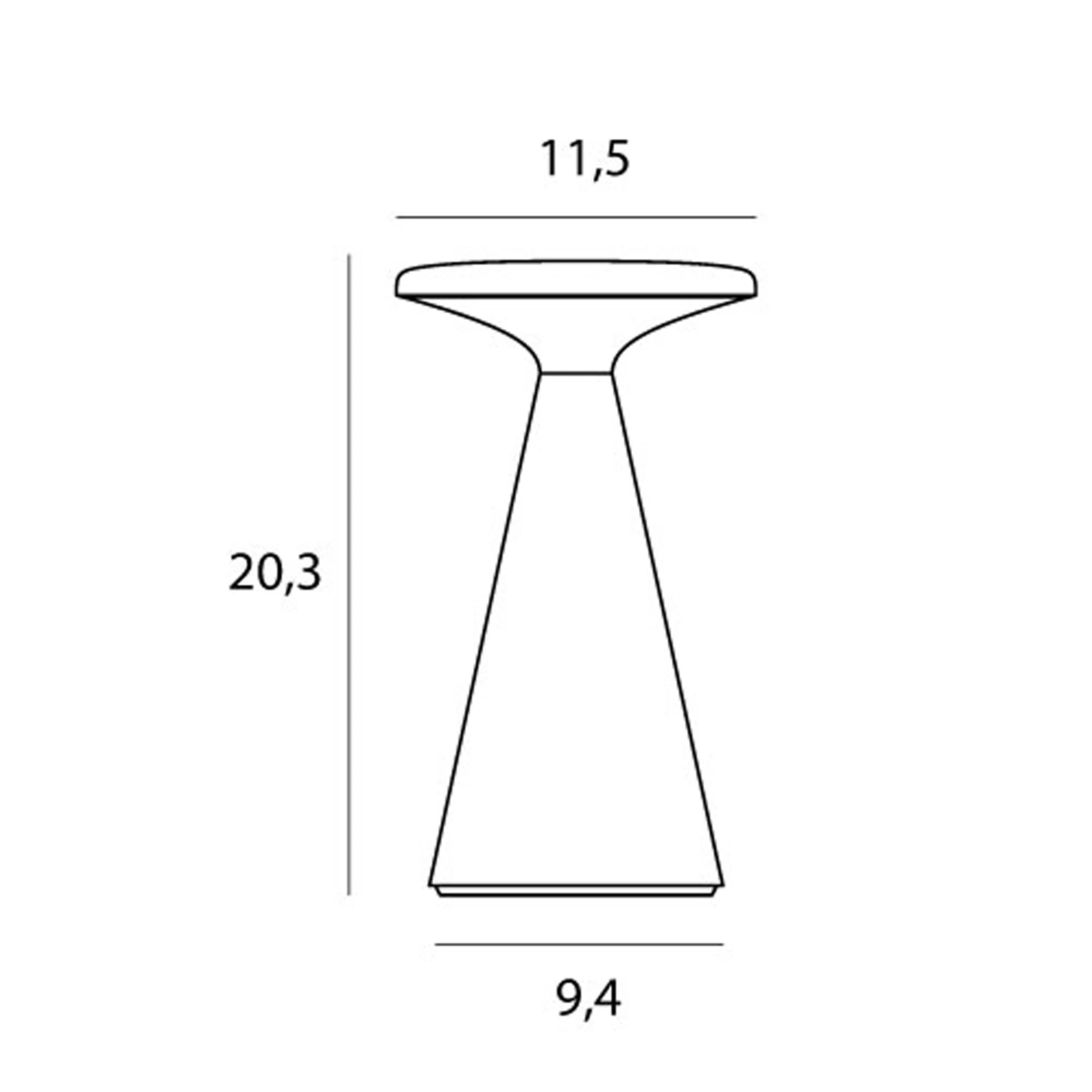 Lampa stołowa Funghi szara IP44 - Image 4