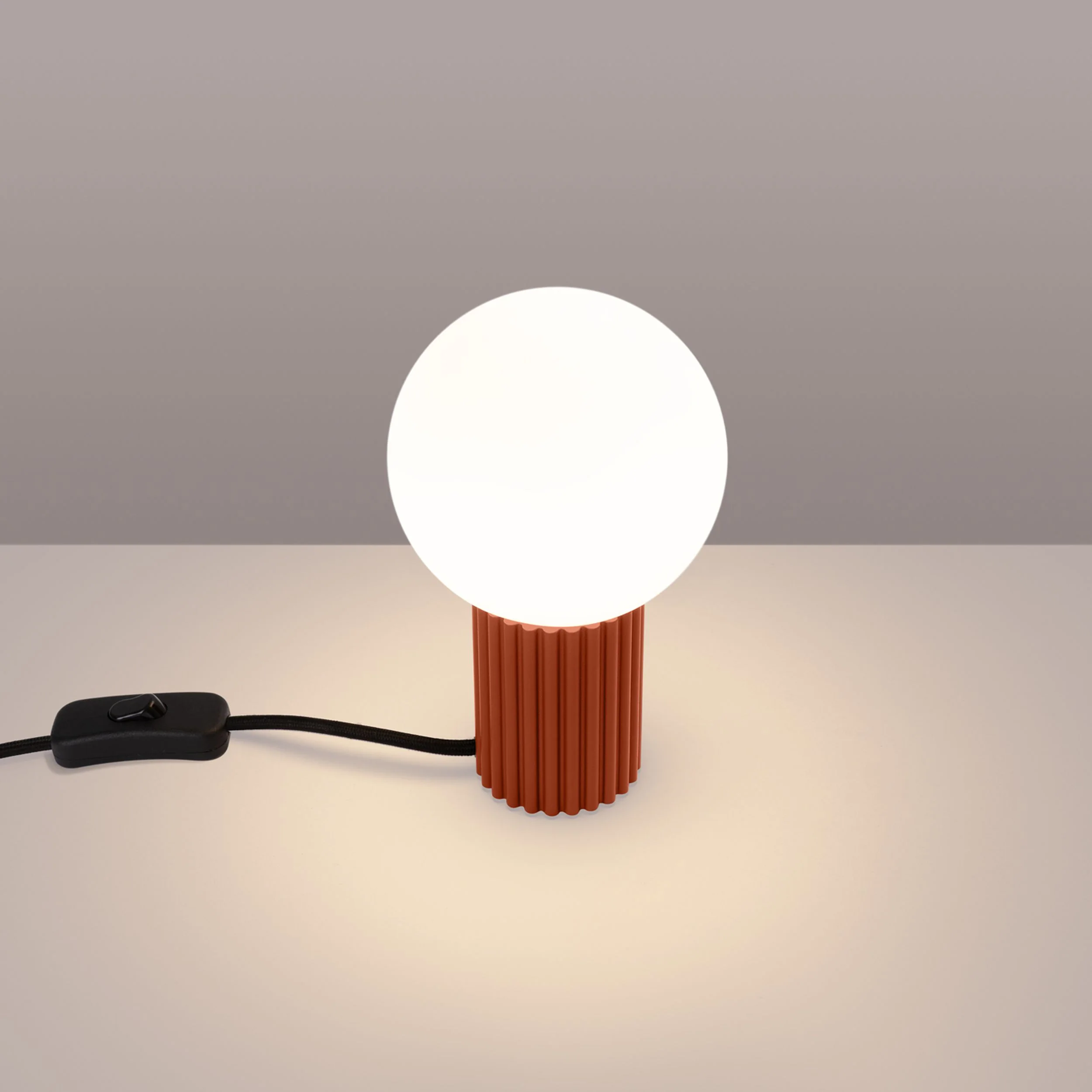 Lampa stołowa Halo ochra czerwona - Image 4