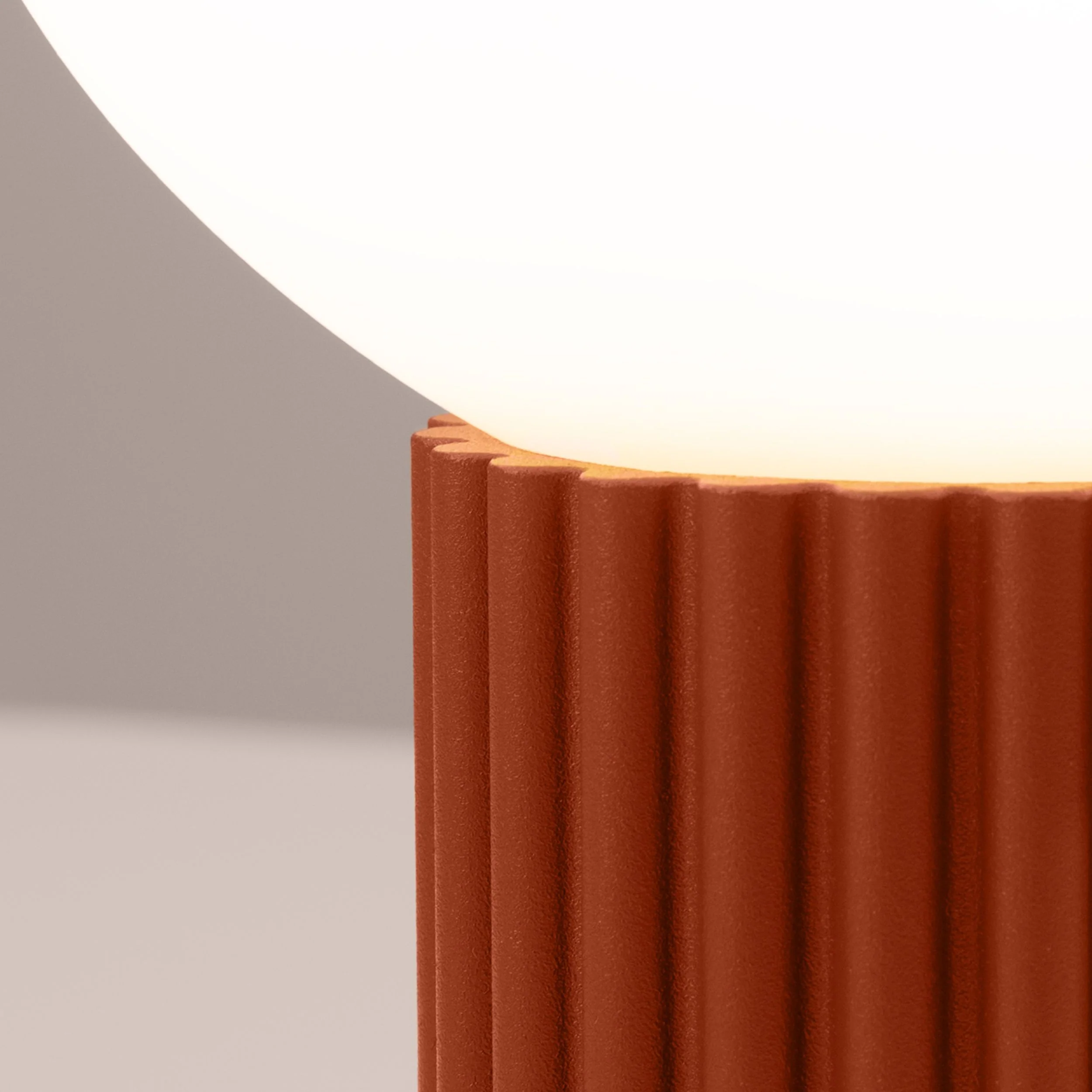 Lampa stołowa Halo ochra czerwona - Image 7