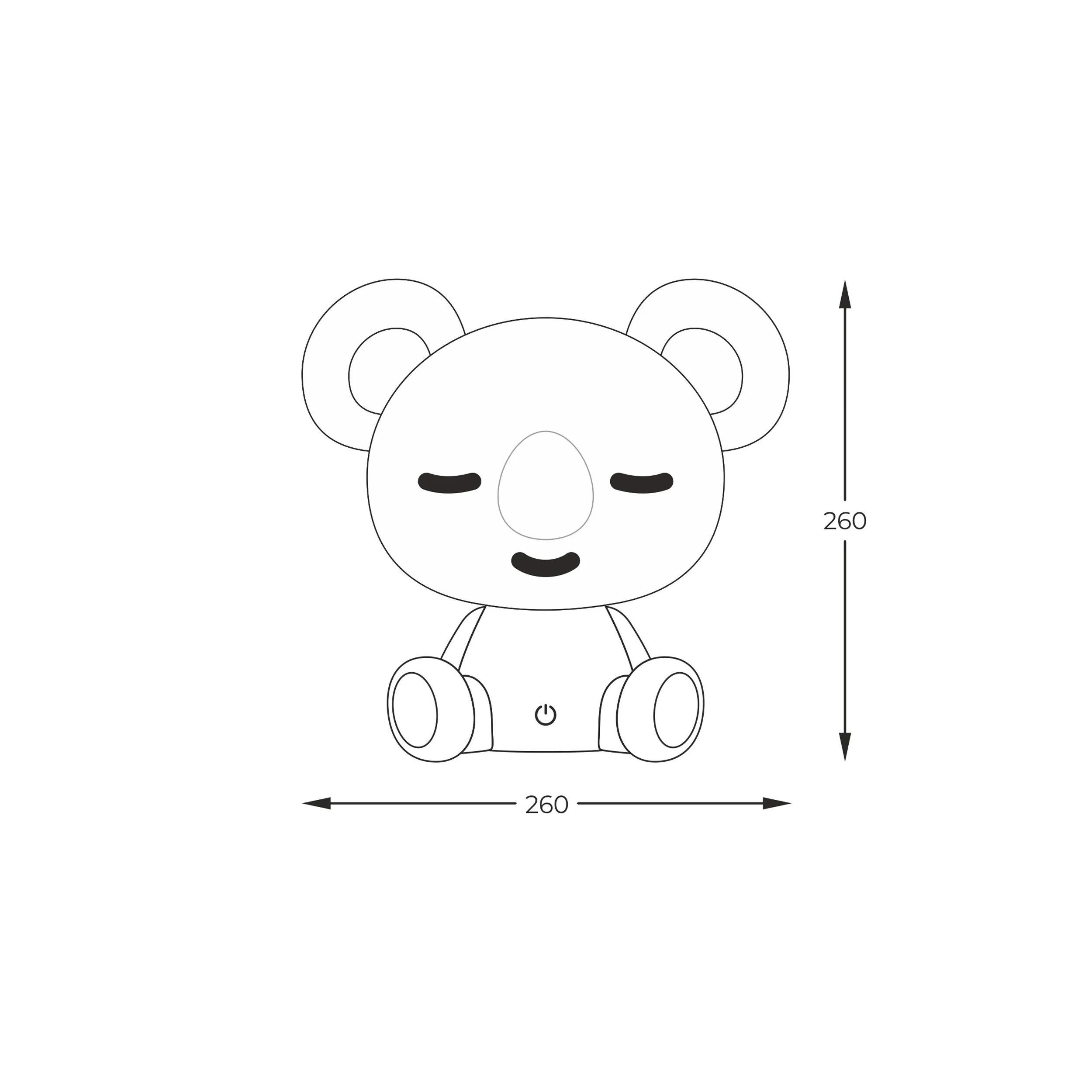 Lampa stołowa Koala różowa - Image 6