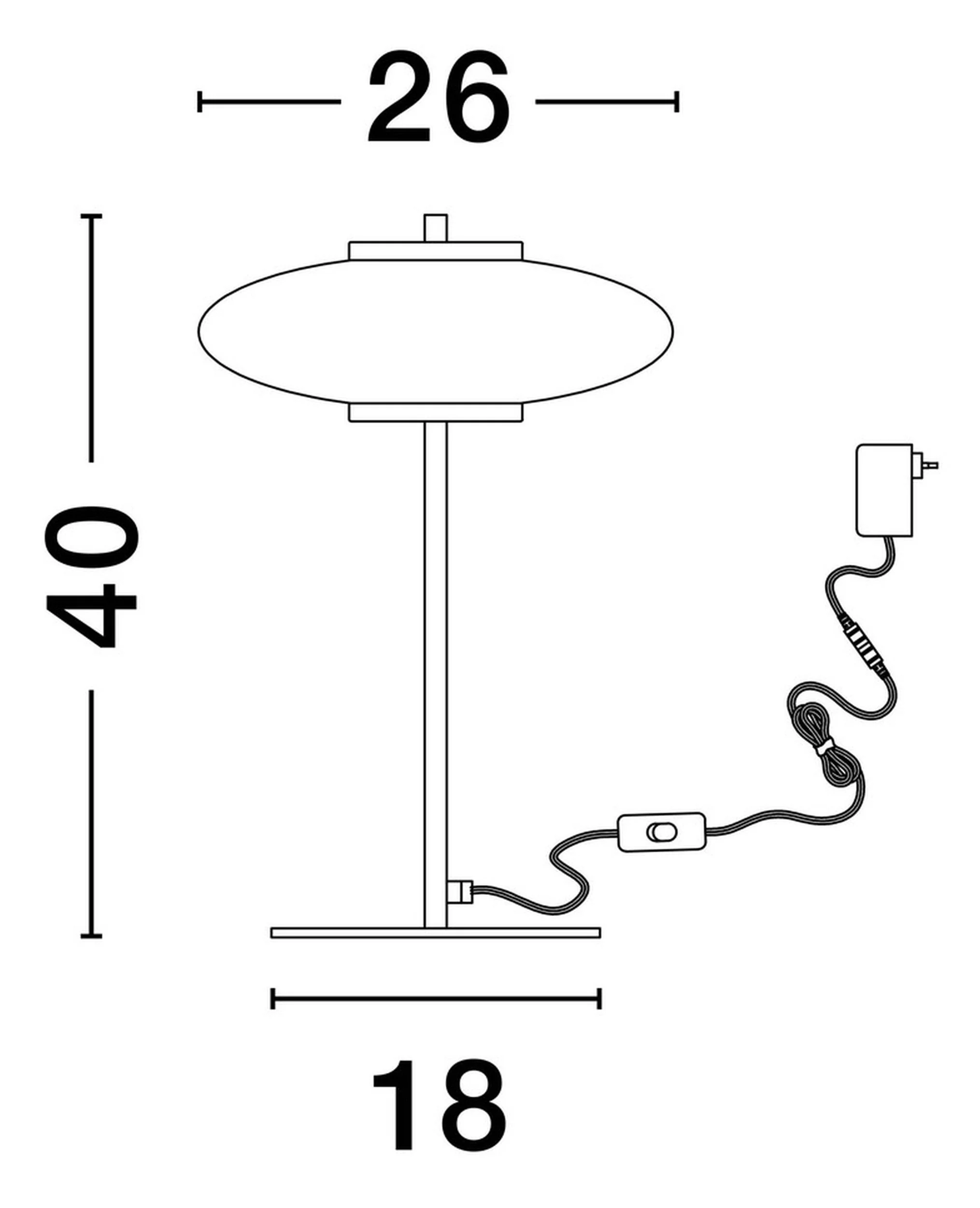 Lampa stołowa Lynoll LED czarna - Image 5