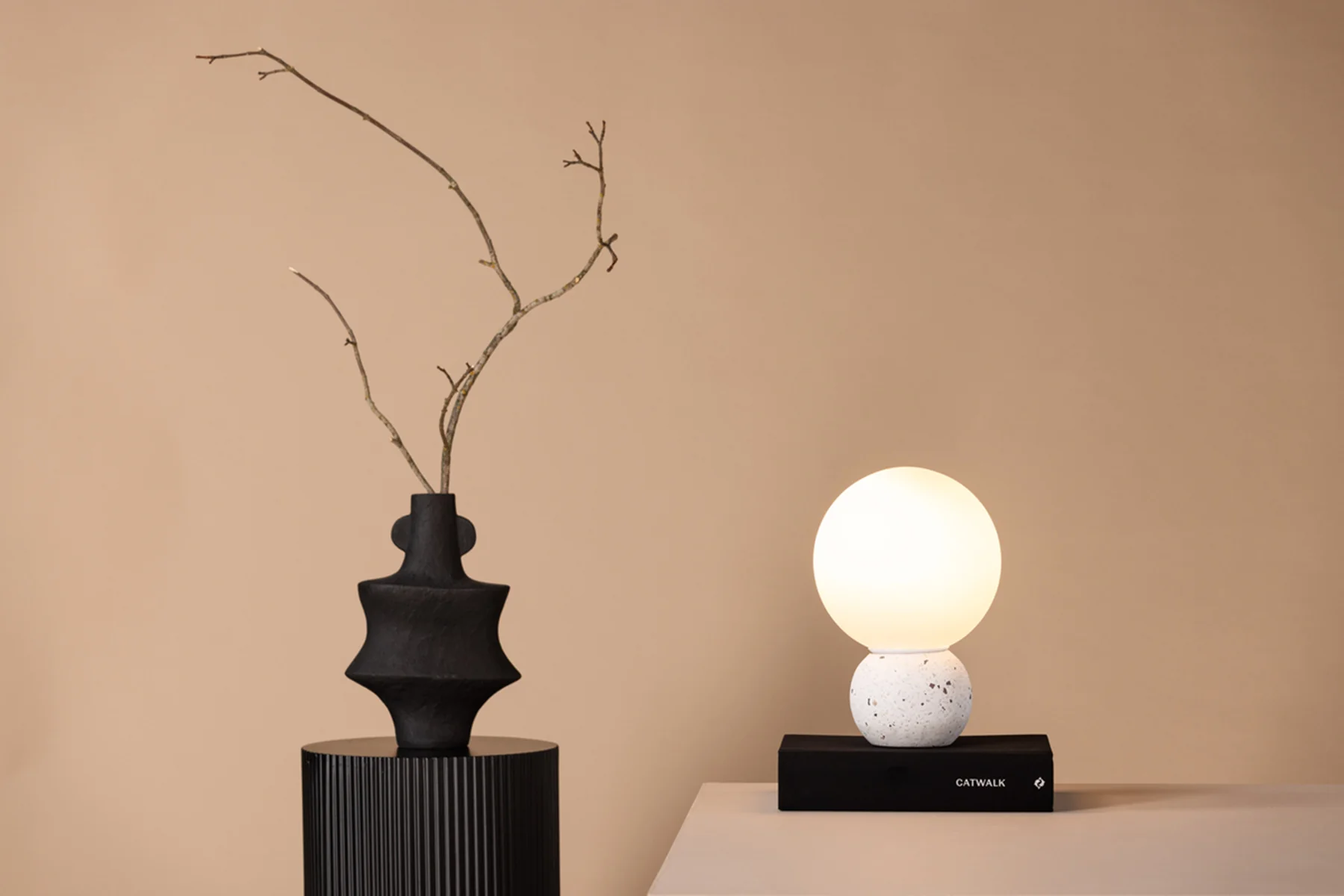 Lampa stołowa Metz 29 cm biała lastryko - Image 2