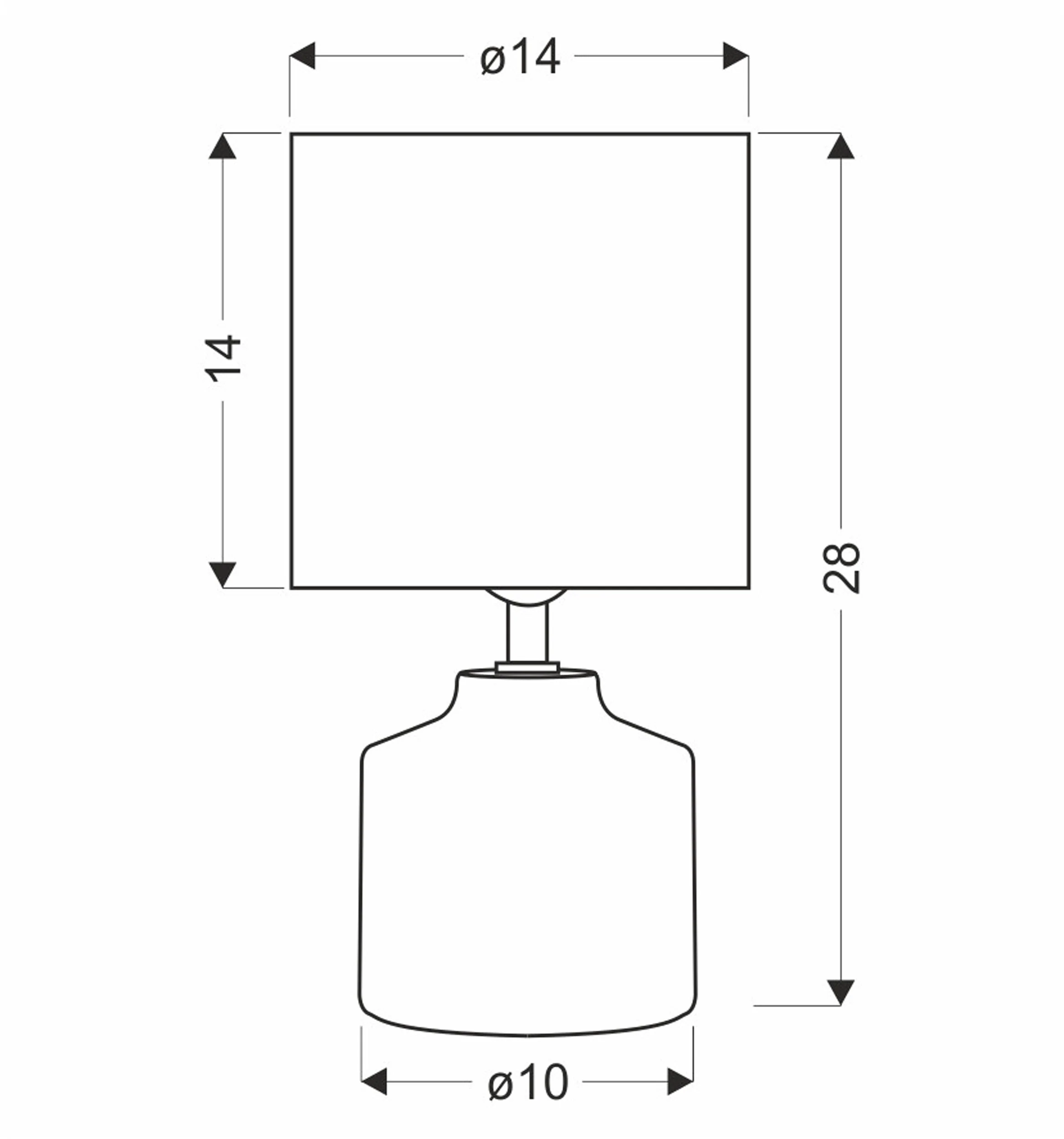 Lampa Stołowa Minos 28 cm ceramiczna E14 - Image 2